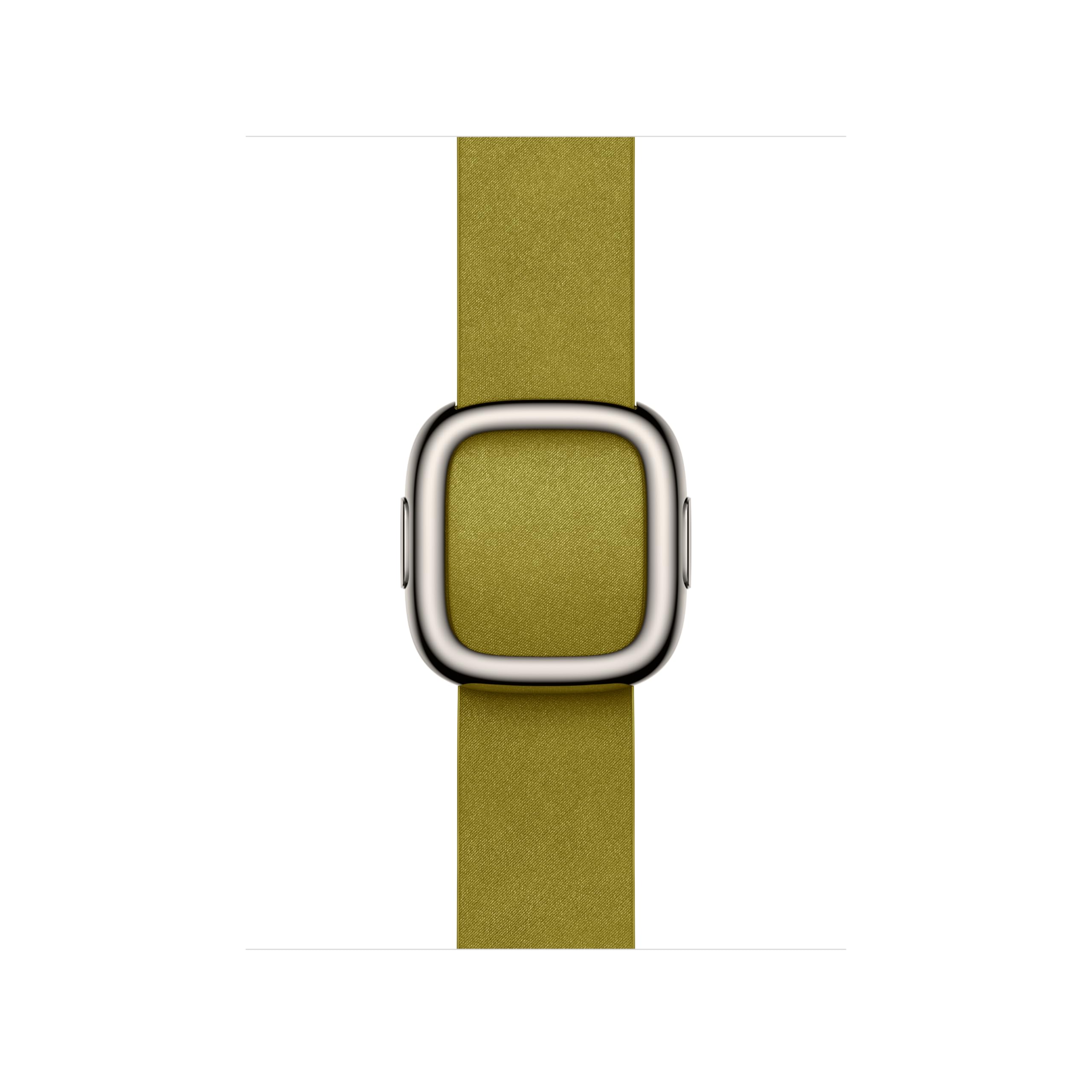 Apple Watch Band 42mm Modern Buckle - Premium Leather Strap for Apple Watch Series 1-9 - Chartreuse Green Large Size - Perfect for Workouts, Office & Everyday Wear