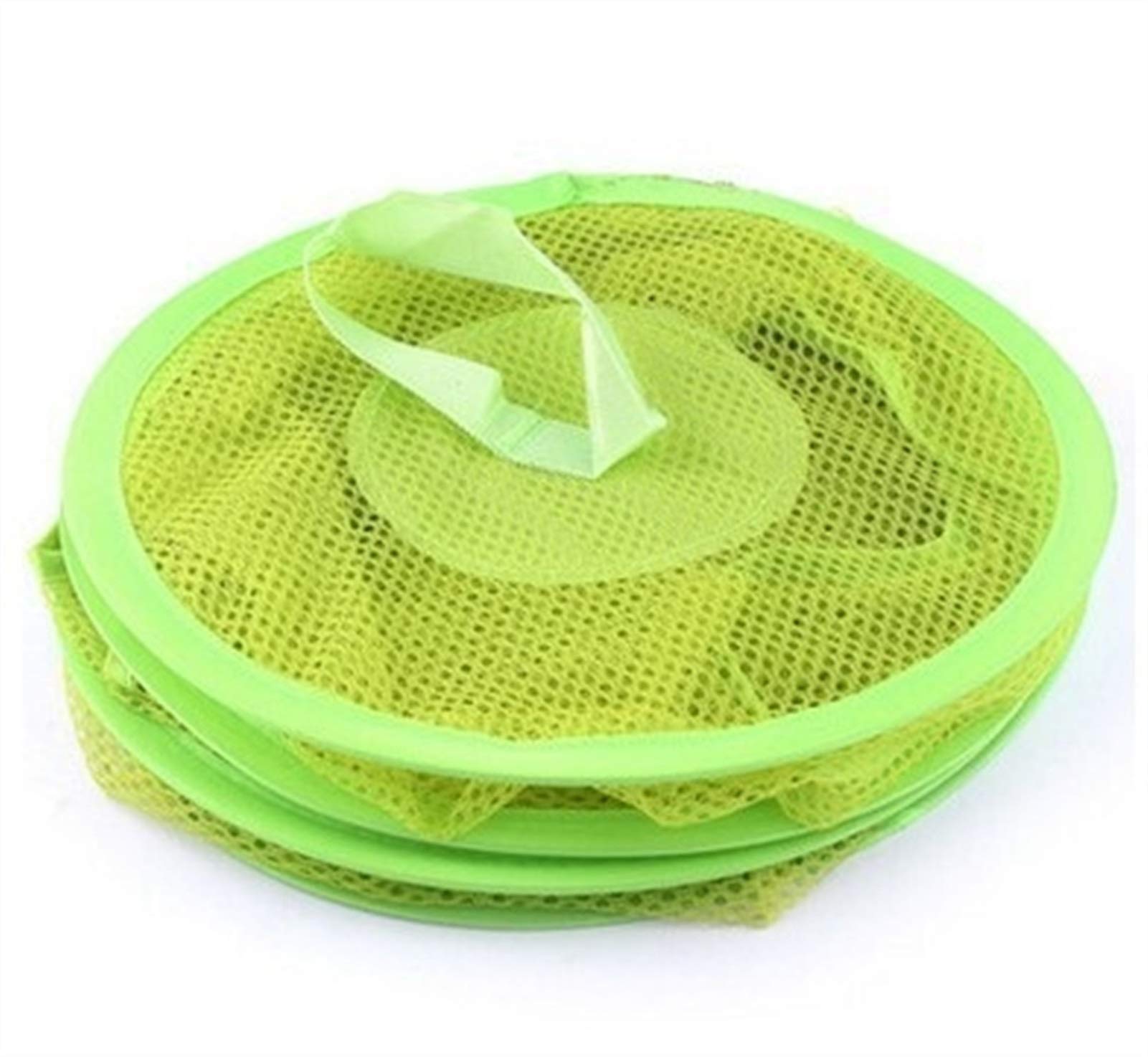 Durable Wall Mount Hanging Organizer - Multi-Layer Storage Cage & Cylindrical Storage Bag for Closet, Bathroom, Bedroom - Over The Door Space Saver (Green) | Perfect for Small Space Organization, Laundry Room Storage & Kids Toy Organization