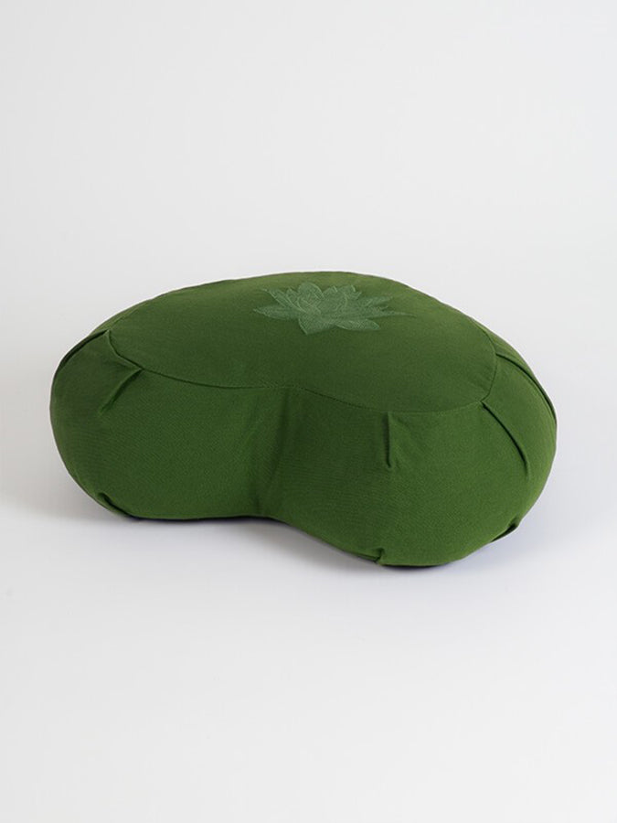 GOTS Certified Organic Cotton Yoga Meditation Cushion - Buckwheat Filled Zafu Pillow for Yoga, Meditation & Home Decor | Perfect for Studios, Home Practice & Relaxation