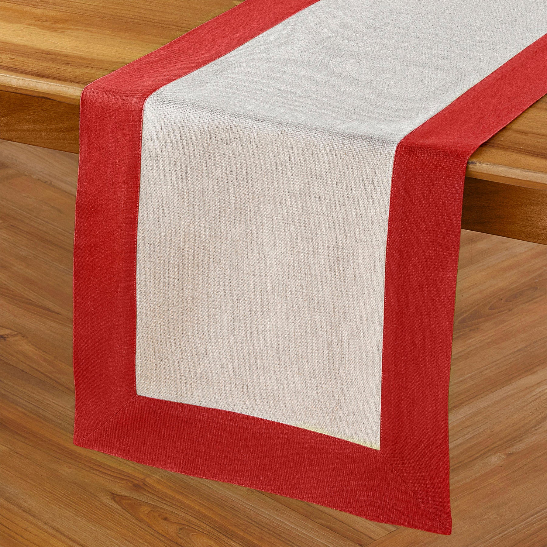 Elegant Contempo Table Runner - Premium Cotton Linen Blend for Dining Room Decor, Wedding, and Holiday Table Settings