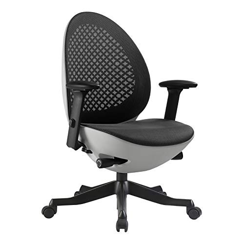 Scranton & Co Modern White Executive Office Chair - Ergonomic Desk Chair for Home & Office Workspace