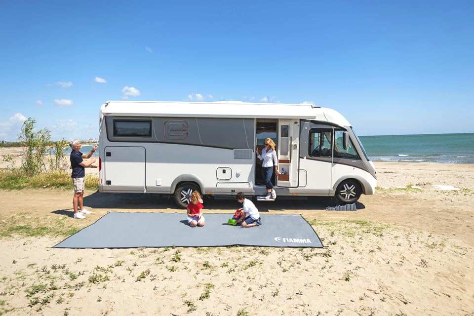 Fiamma FRA610273 Outdoor Patio Mat - Waterproof, Durable & Non-Slip - Perfect for Deck, Poolside, Garden & RV Camping