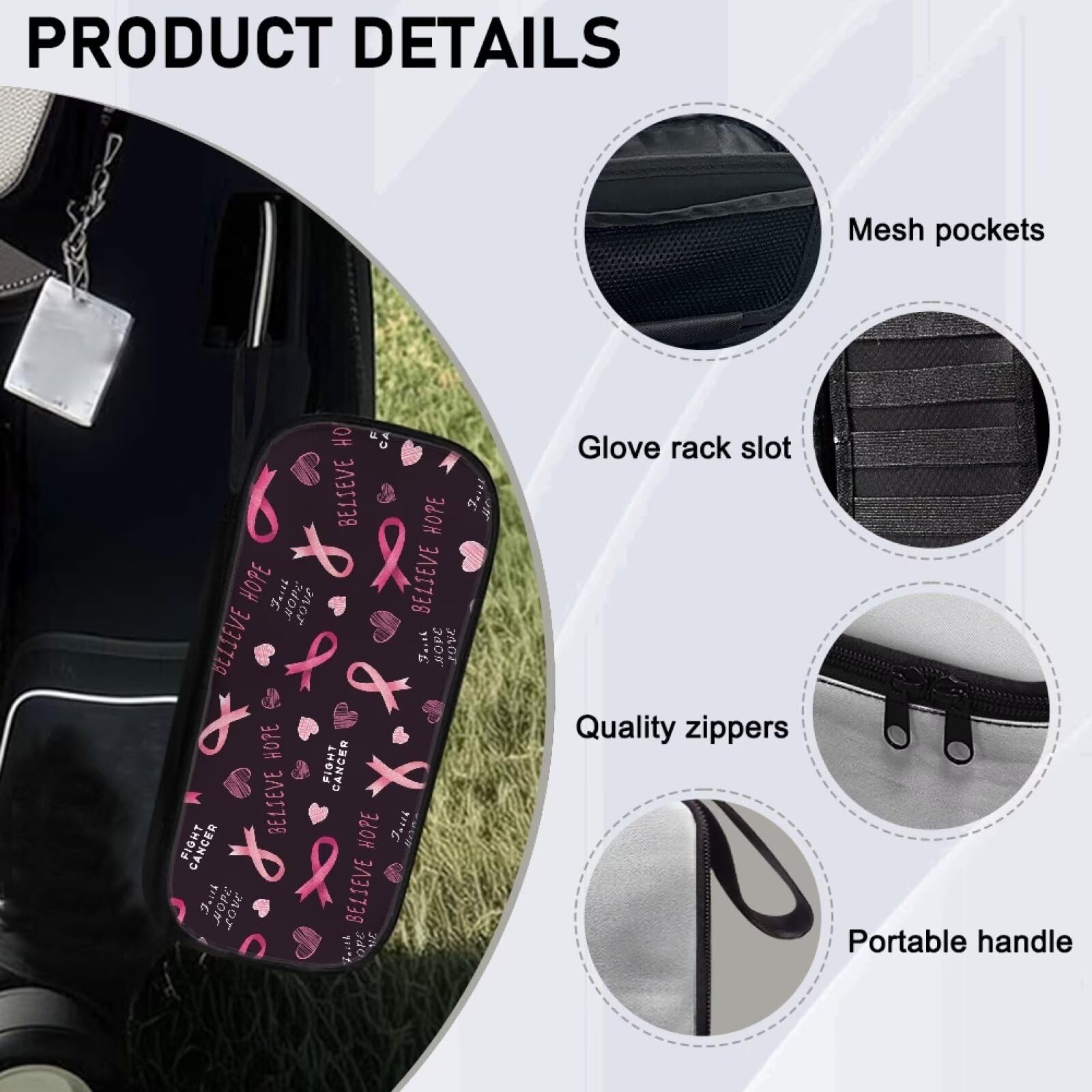 Premium Lightweight Golf Trunk Organizer - Portable Golf Ball Holder & Carrying Bag for Travel - Easy to Carry & Store - Perfect for Golfers, Road Trips & Club Storage