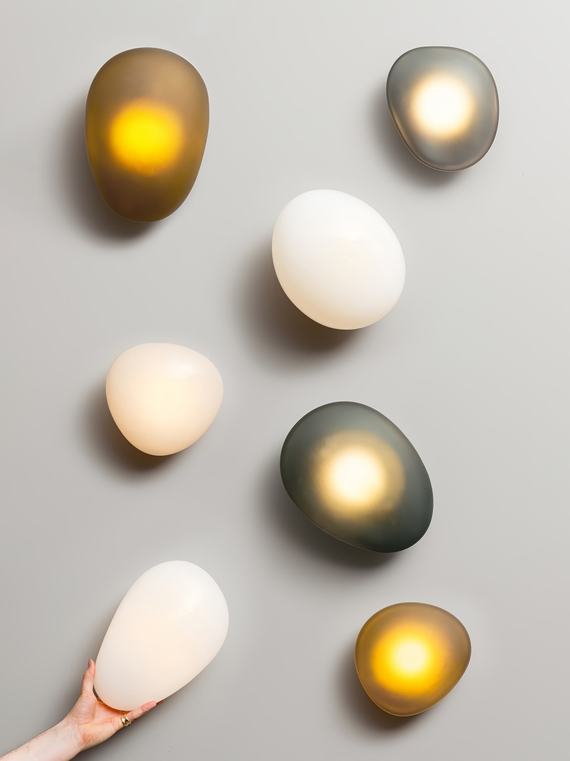 Modern Bubble Glass Wall Lamp - Sleek LED Sconce Lighting for Bedroom, Living Room & Hallway - Energy Efficient Decorative Wall Light for Home & Office