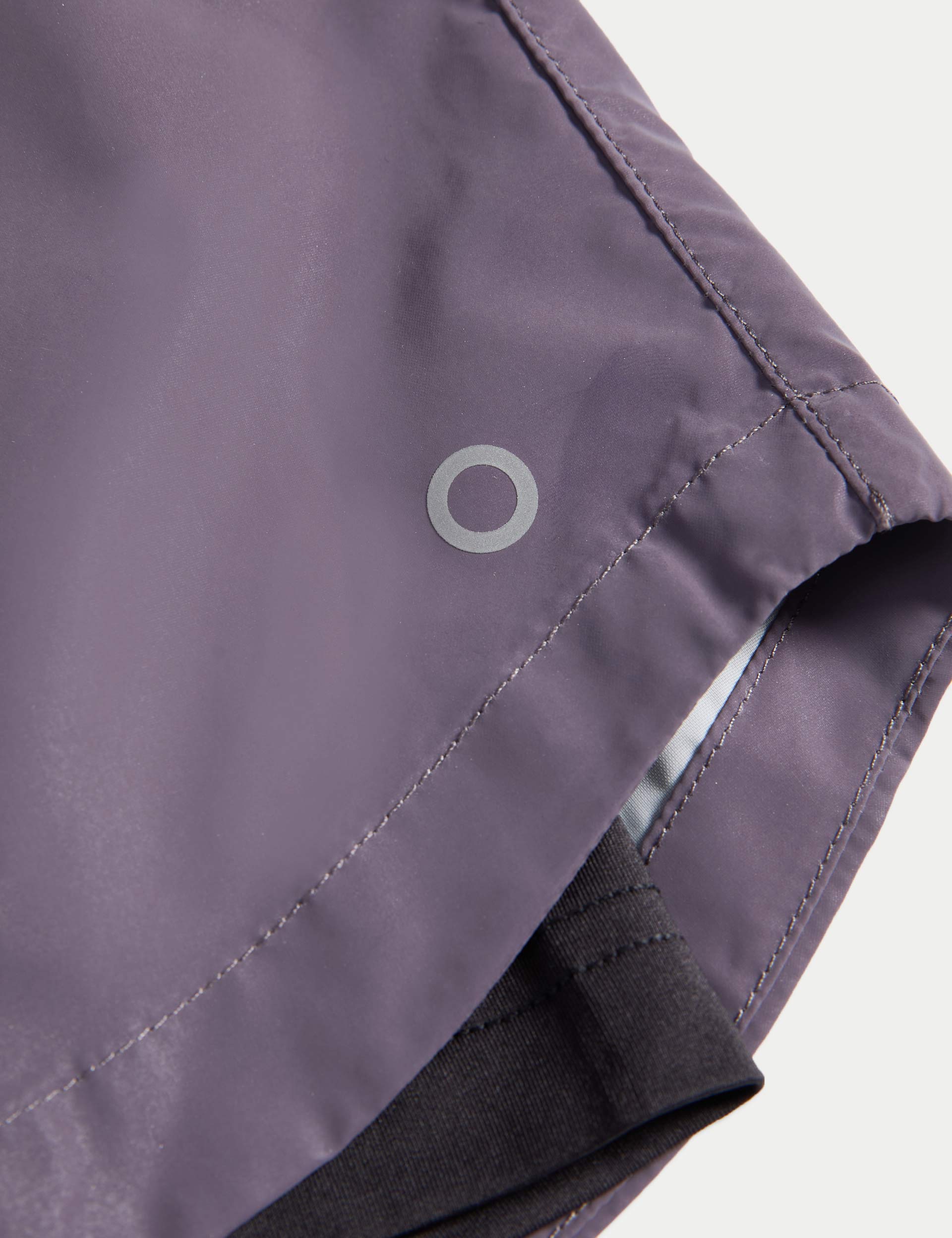 360° Reflective Layered Running Shorts for Women - High Visibility Athletic Shorts with Moisture-Wicking Fabric - Perfect for Night Running, Jogging & Gym Workouts (Lilac)