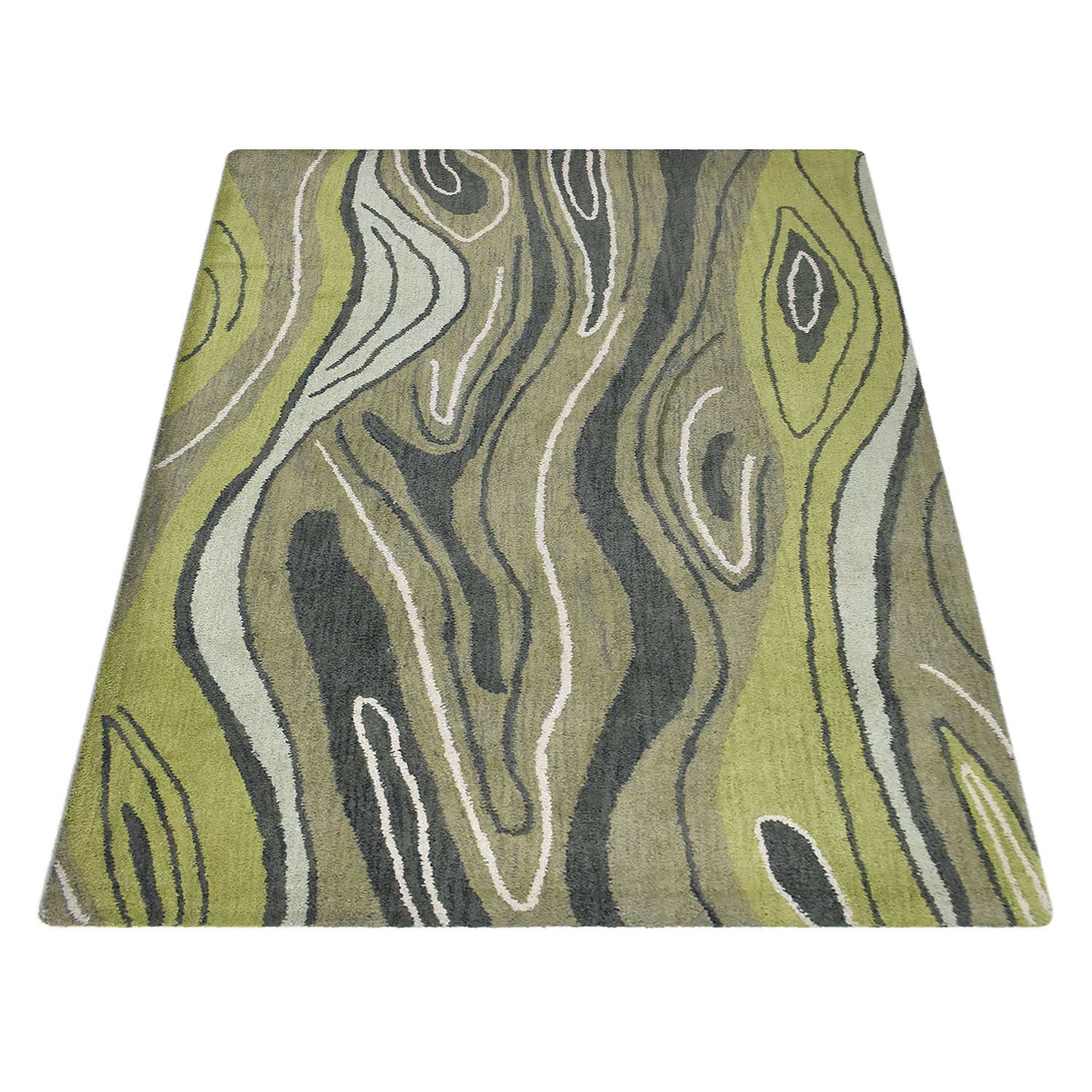 Solstice Hand Tufted Rug - Soft Bohemian Area Rug for Living Room, Bedroom - Premium Wool Carpet for Home Decor