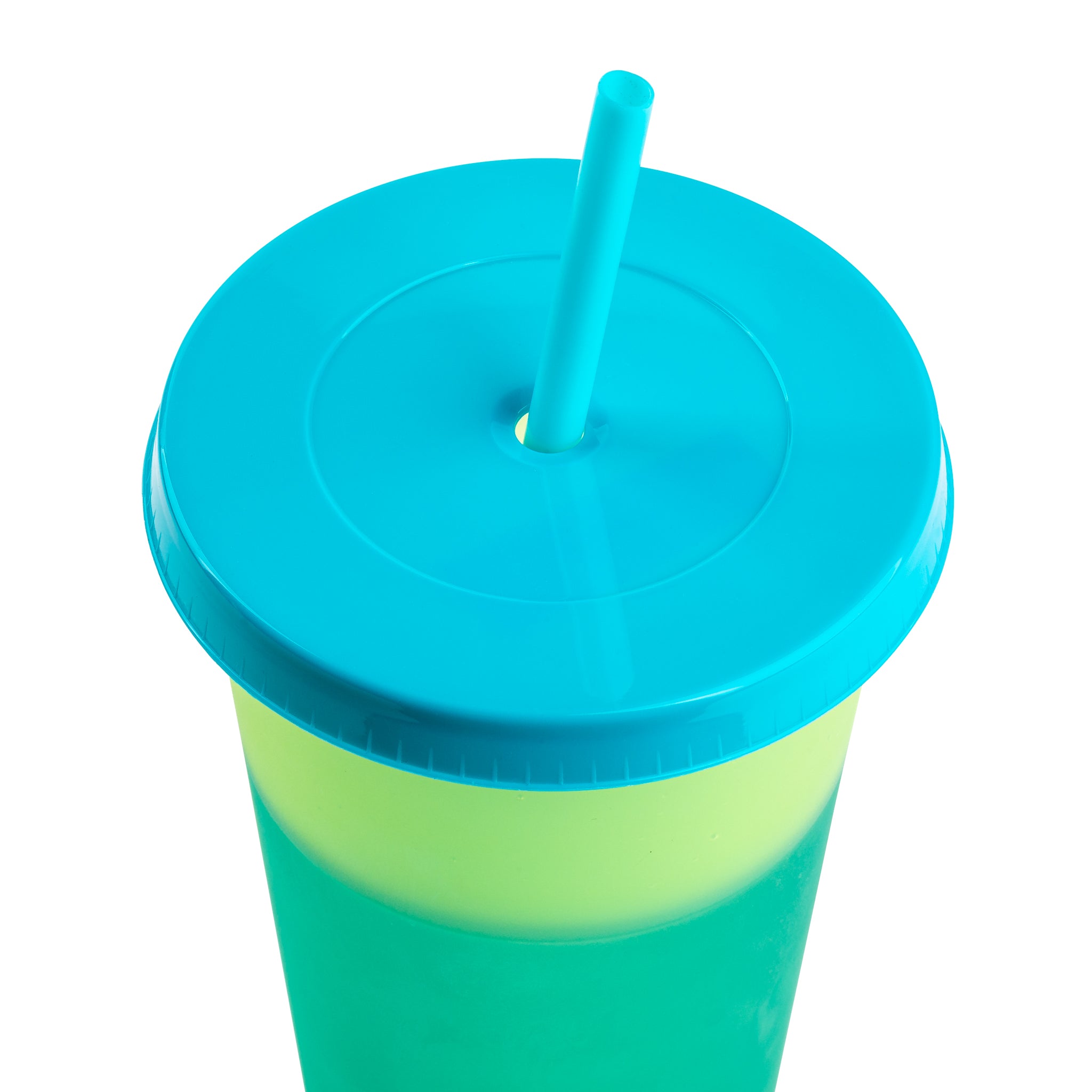 24-Piece Lime Color Changing Cup Set - Fun & Durable Party Cups for Summer Drinks, Pool Parties & Outdoor Gatherings