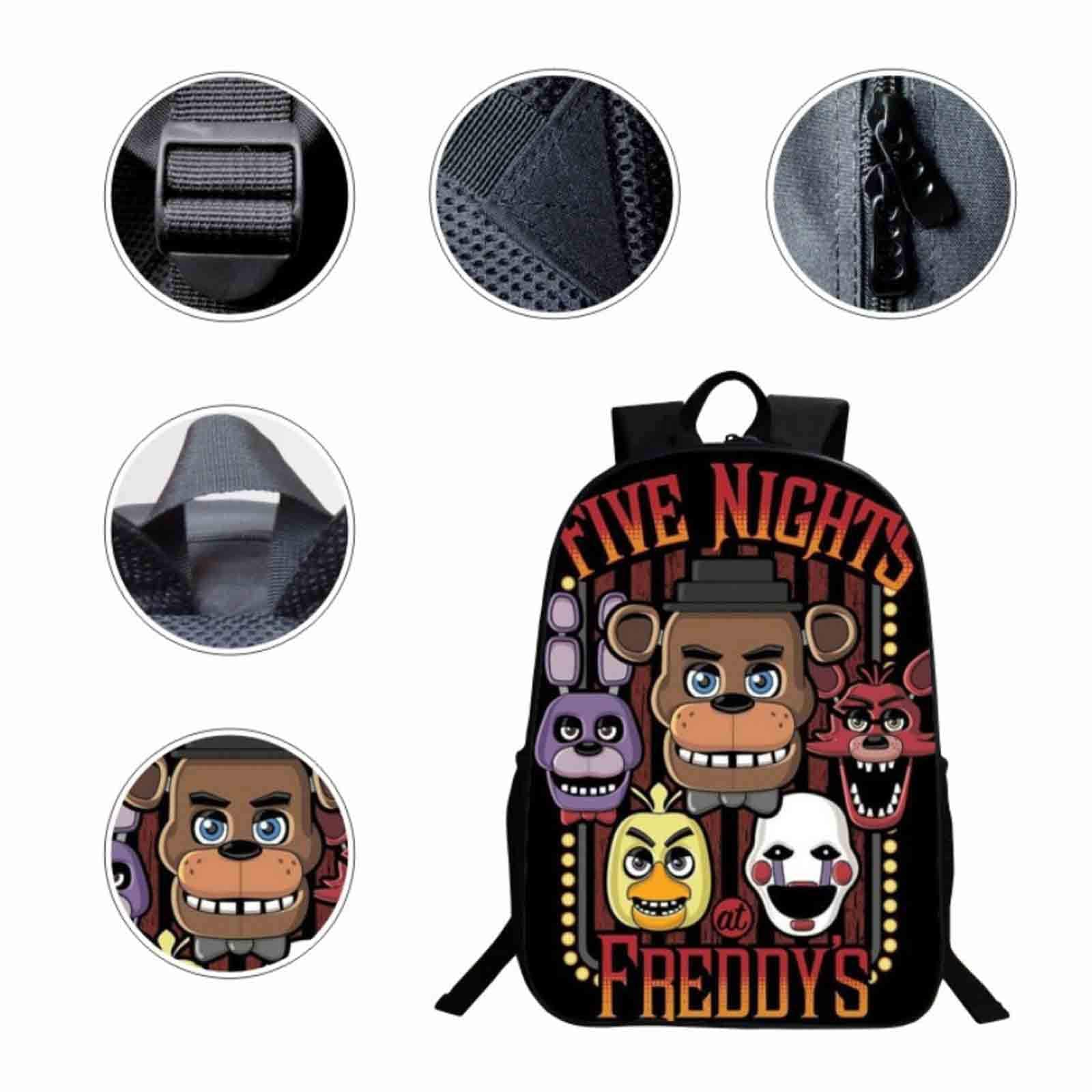 FNAF Backpack for Kids & Adults - Five Nights at Freddy's Themed School Bag, Laptop Backpack for Men & Women - Perfect for School, Travel, and Gaming Conventions