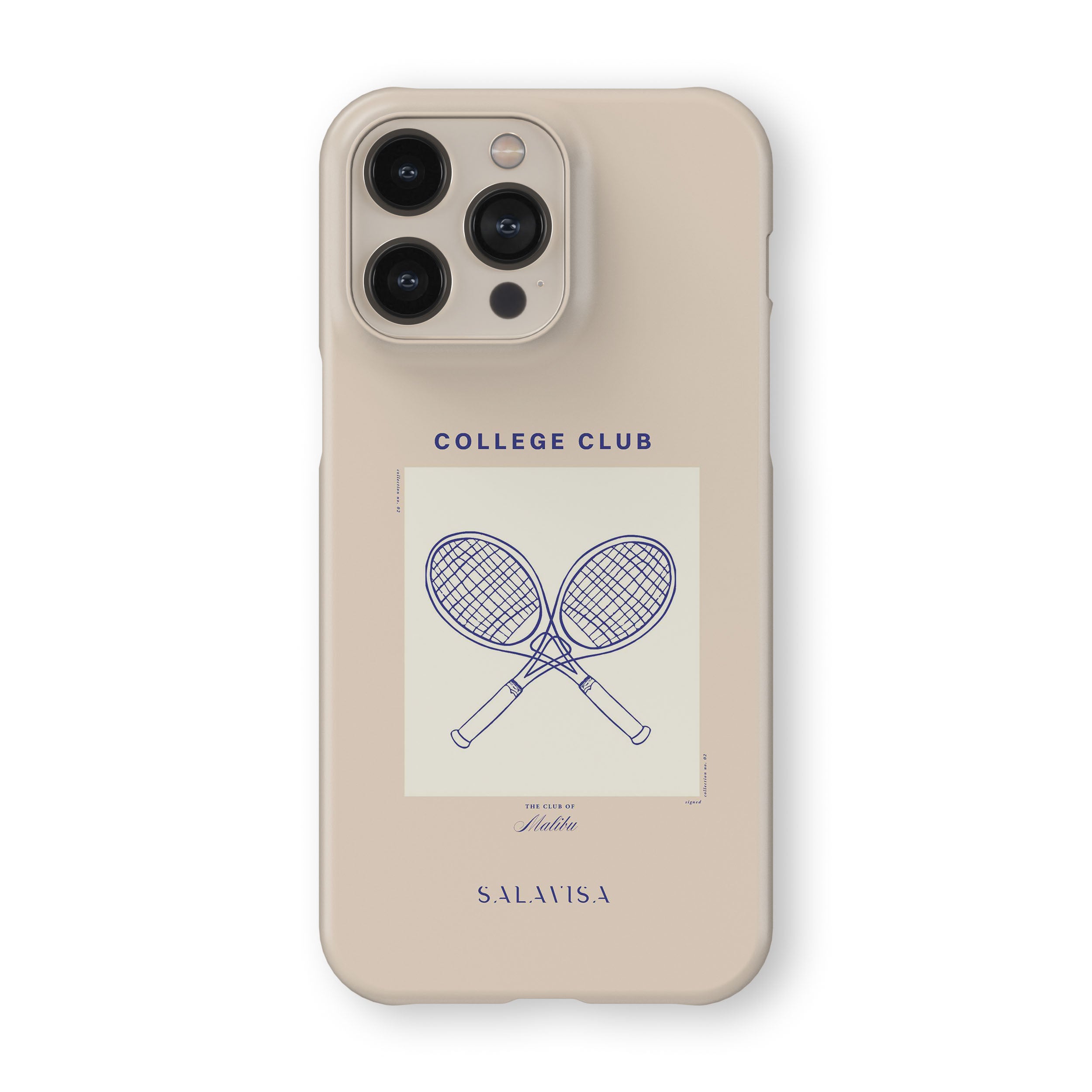 Beige Malibu Club Phone Case - Trendy Protective Cover for iPhone & Samsung - Perfect for Beach, Travel & Everyday Use