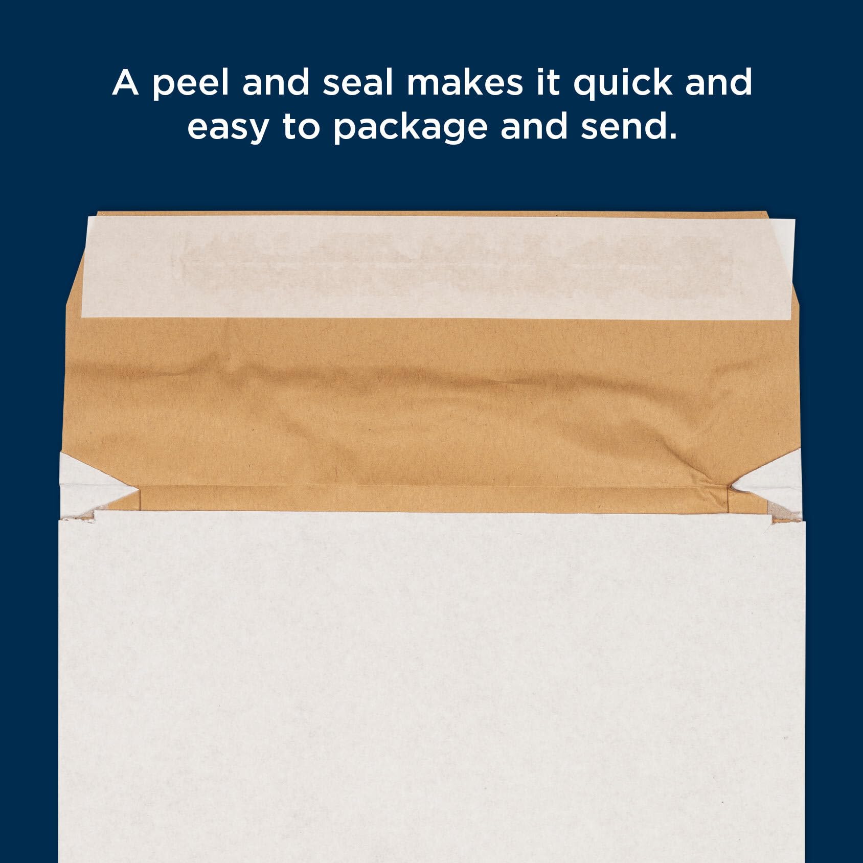 Blake Purely Packaging 15.5 x 12.5 Inch Peel & Seal Board Back Envelopes - Manila (Pack of 125) | Perfect for Mailing Documents, Photos & Business Correspondence