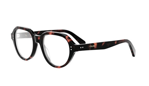 Celine THIN CL50145I 052 Shiny Dark Havana Geometric Men's Eyeglasses - Premium Designer Frames for Men | Stylish & Durable Eyewear for Work, Driving & Everyday Fashion