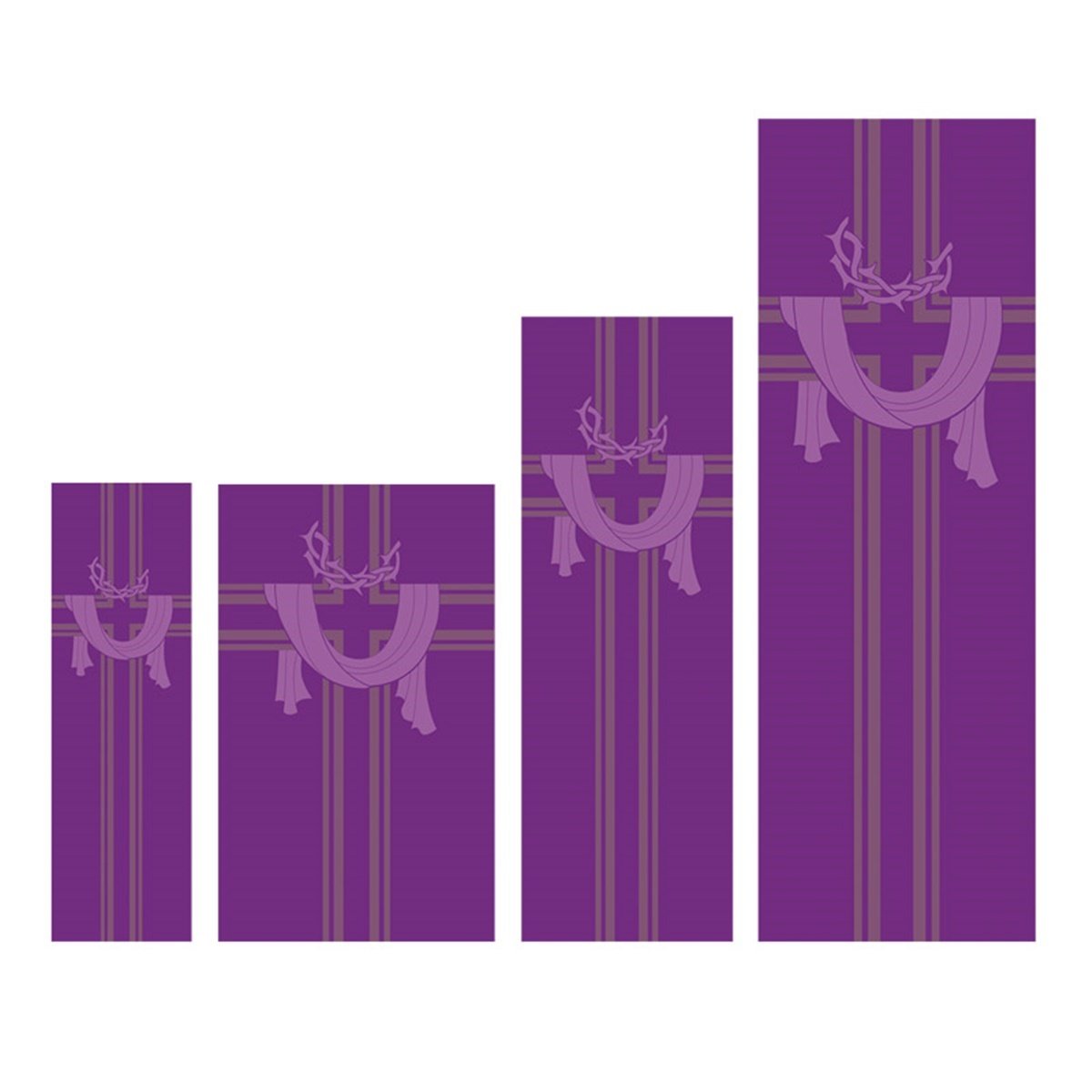 Premium Satin Polyester Church Banner - Lamb of God Design for Good Friday, Lent & Easter Celebrations | All-Season Religious Decor for Worship Services & Church Events