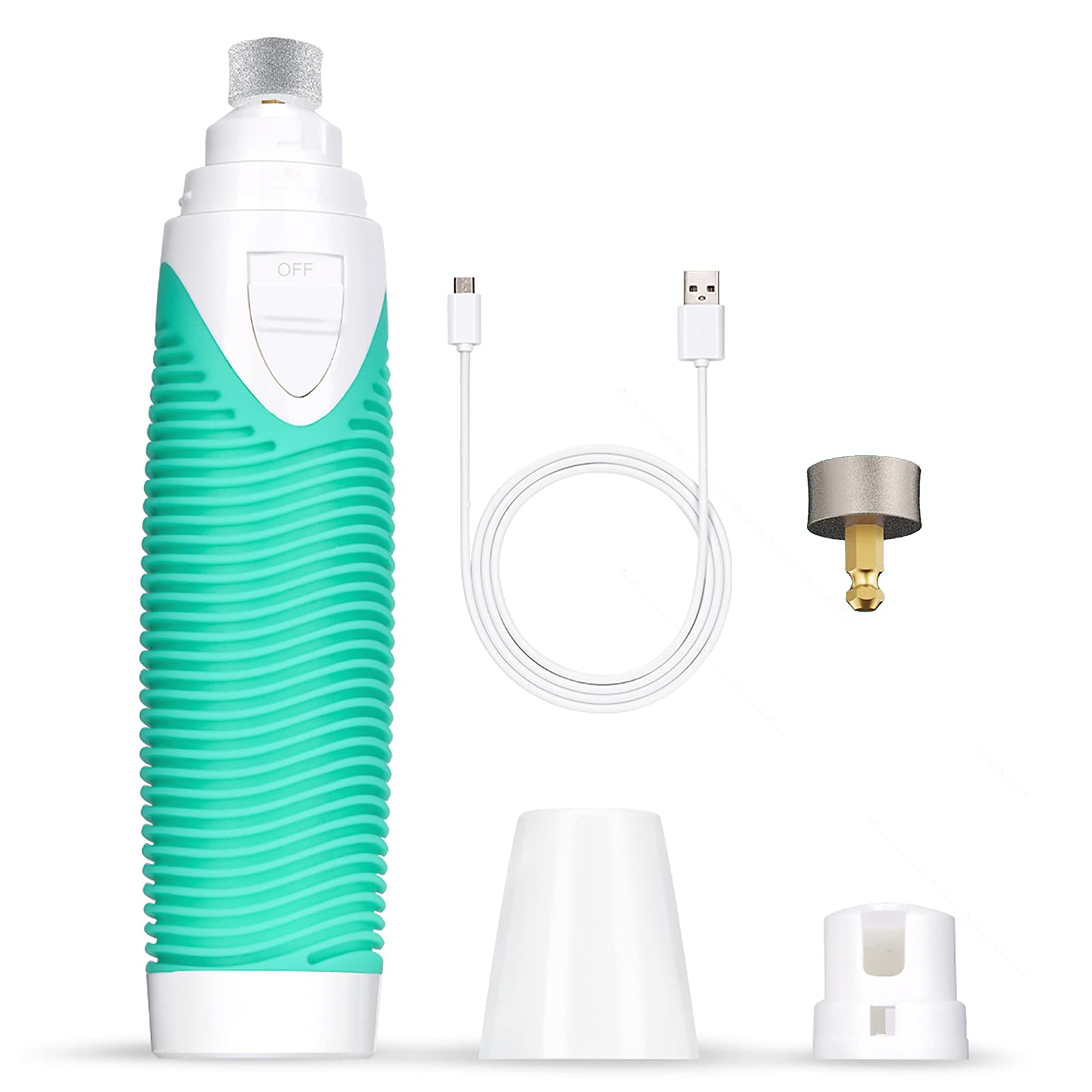 Zerodis Electric Pet Nail Clipper - Painless Dog & Cat Nail Grinder with USB Rechargeable Battery & Adjustable Speed | Safe Grooming Tool for Puppies, Kittens & Small Pets | Perfect for Home Pet Care & Professional Grooming