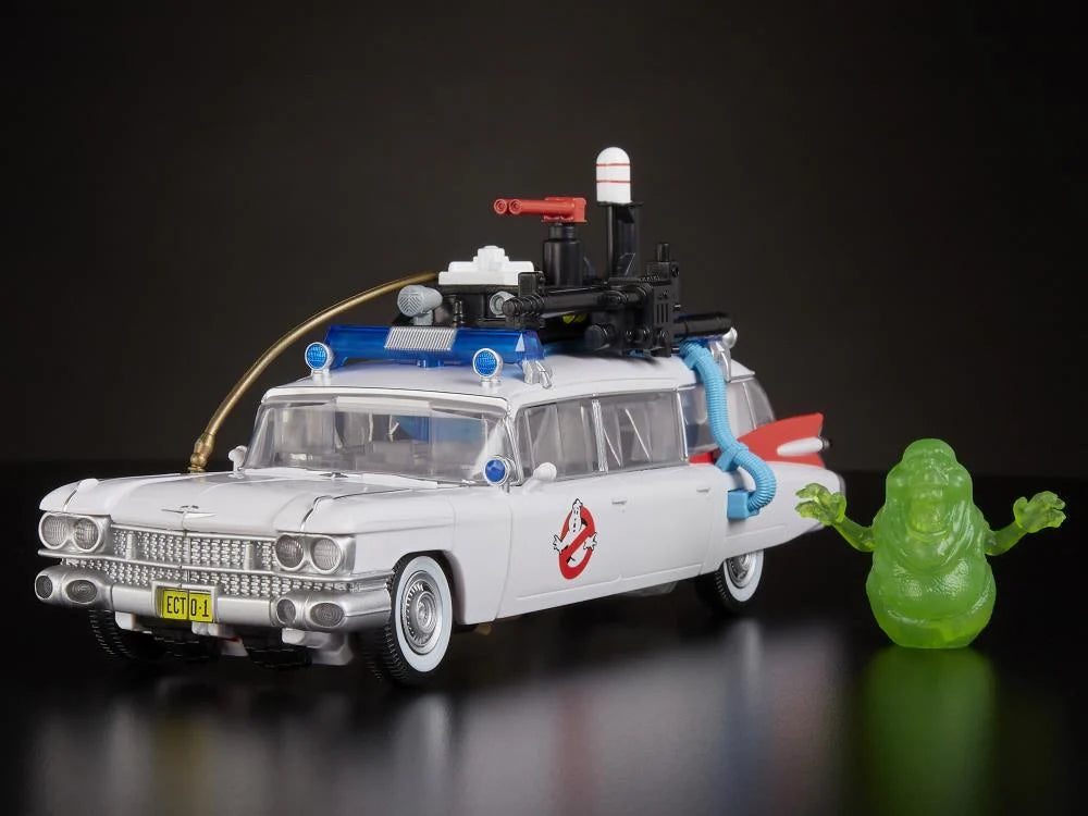 Ghostbusters x Transformers Ectotron Ecto-1 Action Figure - Collectible Toy for Fans, Perfect for Display & Play - Great Gift for Movie Lovers & Transformers Collectors