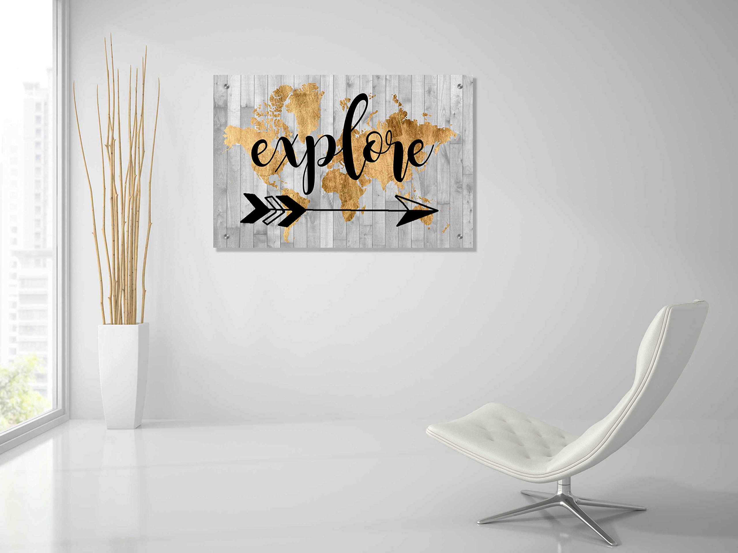 Epic Art 'Young Explorer V' by Studio W - Premium Acrylic Glass Wall Art Painting 36x24 Inches - Perfect for Living Room, Bedroom & Office Decor
