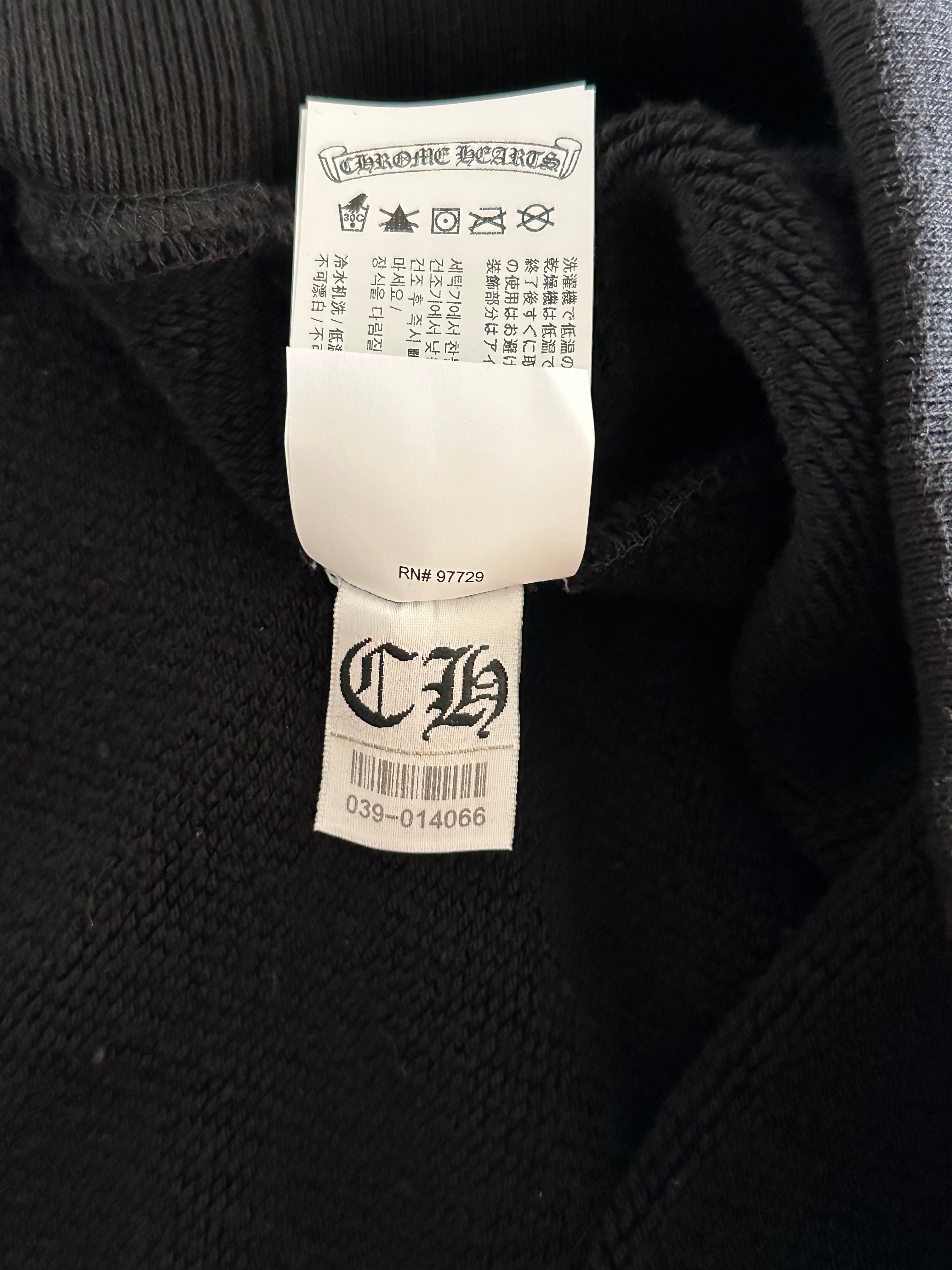Chrome Hearts Black Triple Cross CH Logo Embroidered Sweater for Men & Women | Gothic Streetwear Fashion | Perfect for Concerts, Parties & Casual Outfits