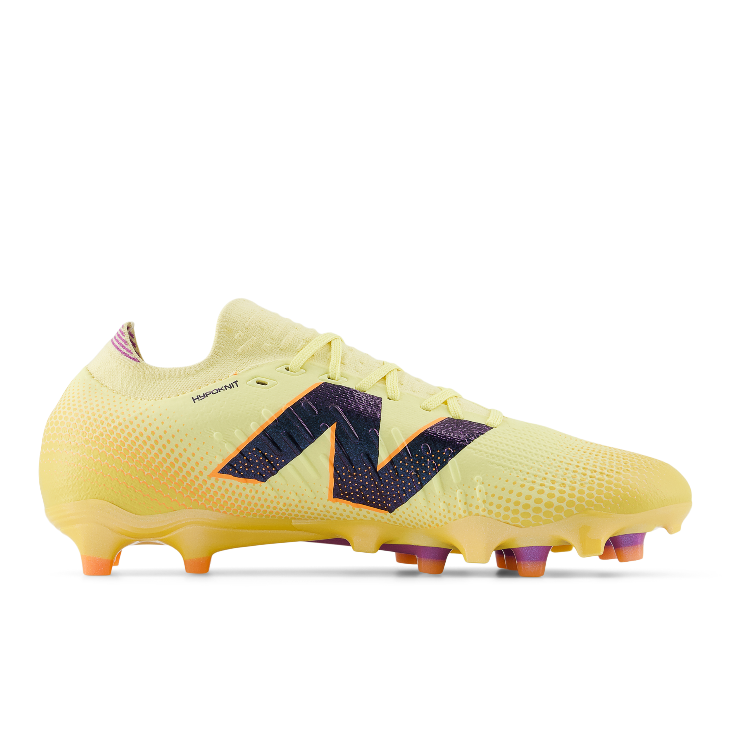 New Balance Tekela Pro Low Laced V4+ FG Soccer Cleats for Men - Lightweight Football Boots with Enhanced Grip (Parchment/Clementine/Passion Fruit) - Perfect for Turf Matches & Training Sessions
