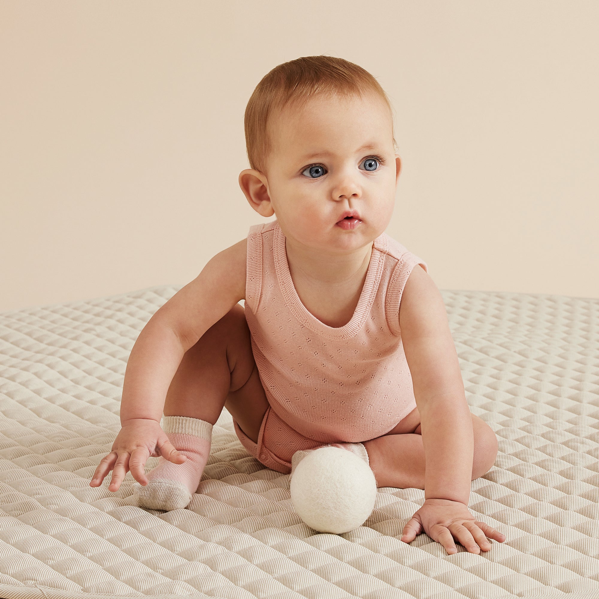 Organic Pointelle Singlet Bodysuit - Soft Cotton Baby Onesie for Newborns & Infants | Perfect for Sleepwear, Playtime & Everyday Comfort