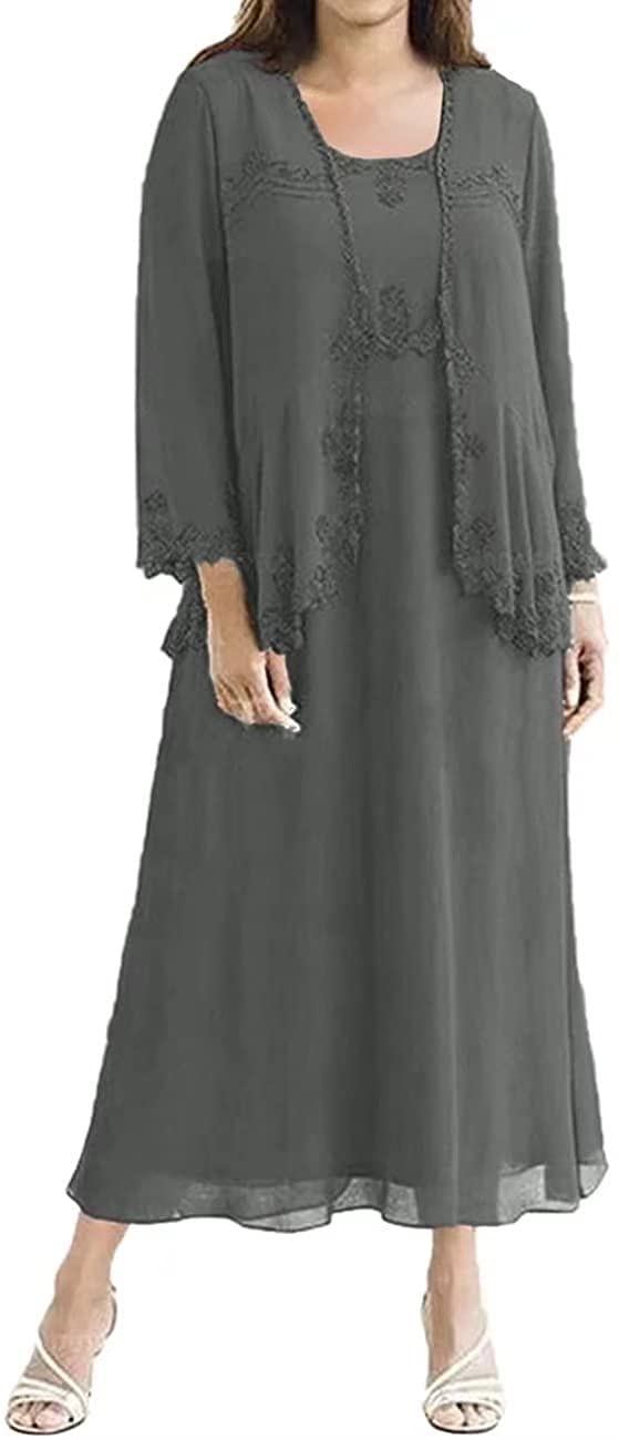 Elegant Tea-Length Mother of the Bride Dress with Jacket - Formal Wedding Gown for Mother of the Groom - Perfect for Evening Ceremonies, Receptions & Special Occasions