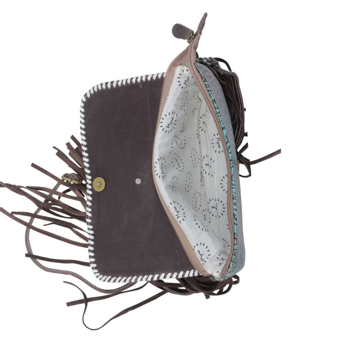 Myra Bag Cafune Genuine Leather & Hairon Crossbody Bag S-4727 - Stylish Women's Purse for Work, Travel & Everyday Use