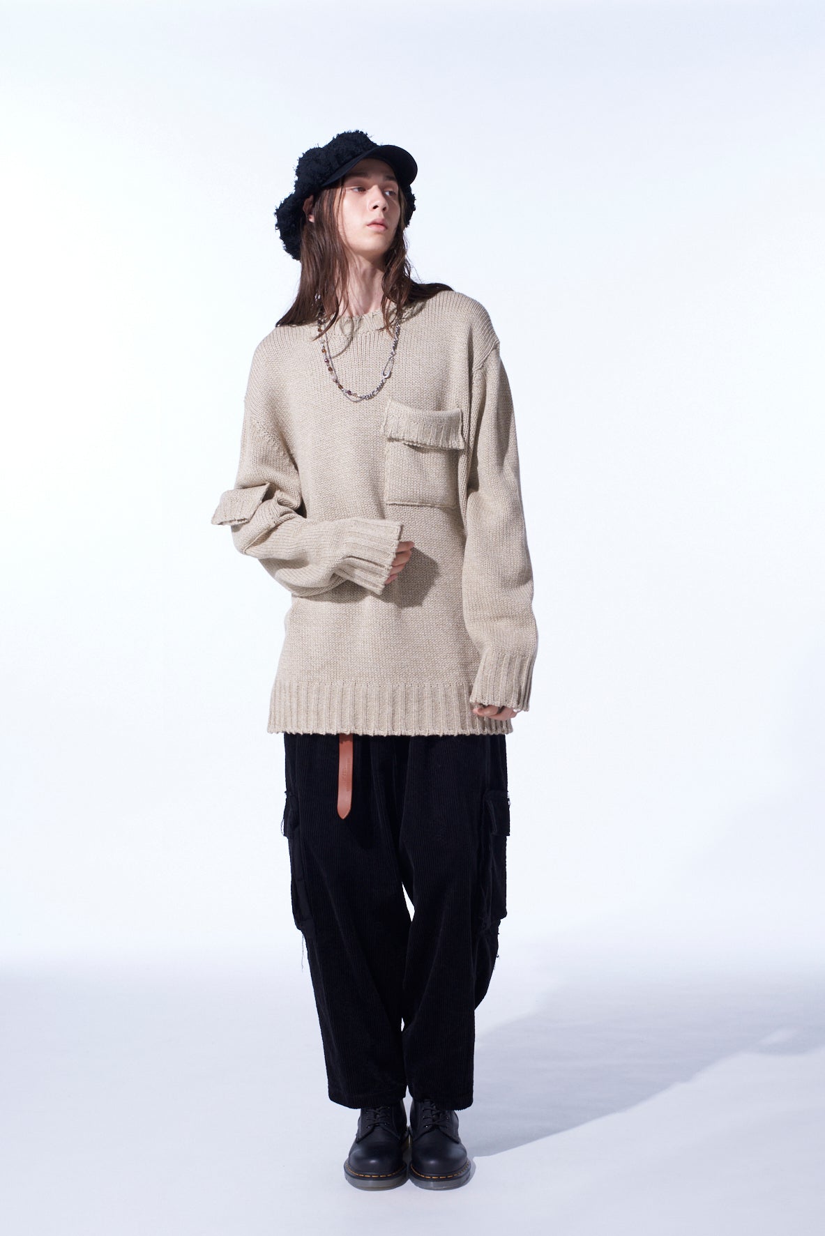 Bulky Wool Big Pocket Pullover Sweater - Cozy Oversized Knit Sweater for Women & Men - Perfect for Winter, Fall & Casual Outings