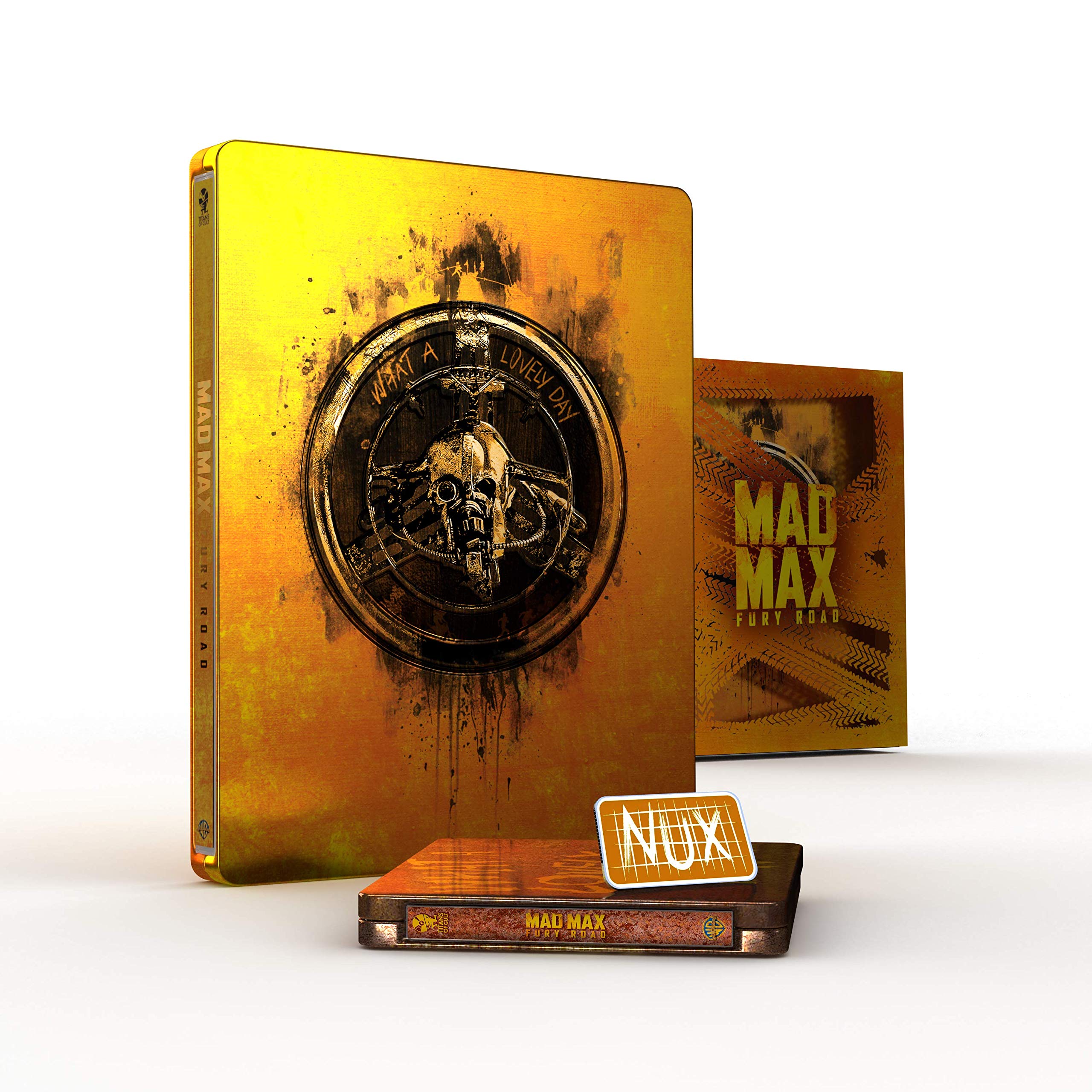 Titans Of Cult: Mad Max Fury Road Steelbook Blu-ray (2020) - Region Free 4K UHD Collector's Edition - Perfect for Movie Collectors & Home Theater Enthusiasts