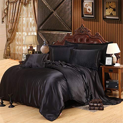 Luxury 7-Piece Satin Bed Sheet Set - Ultra Soft Silky Smooth King Size Bedding - Wrinkle, Fade & Stain Resistant - 24