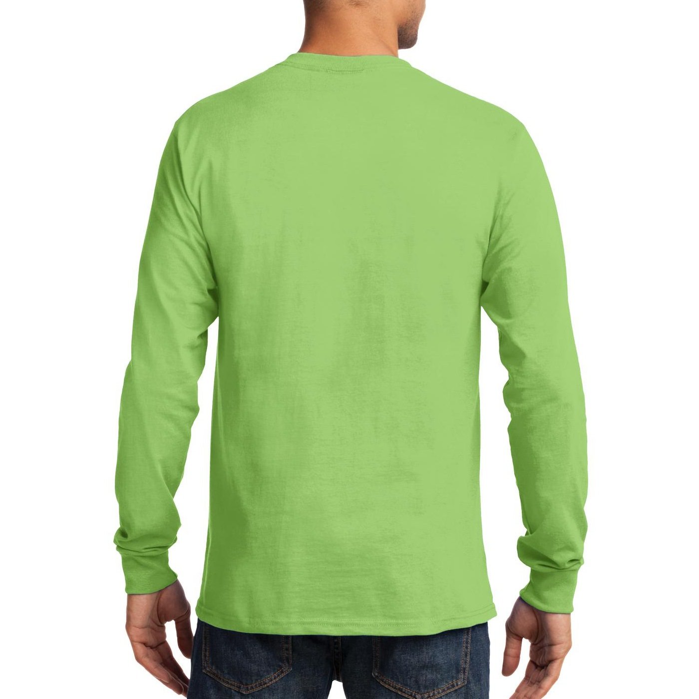 Premium Men's Long Sleeve Essential T-Shirt - Soft Cotton Basic Tee for Casual Wear, Layering & Everyday Comfort