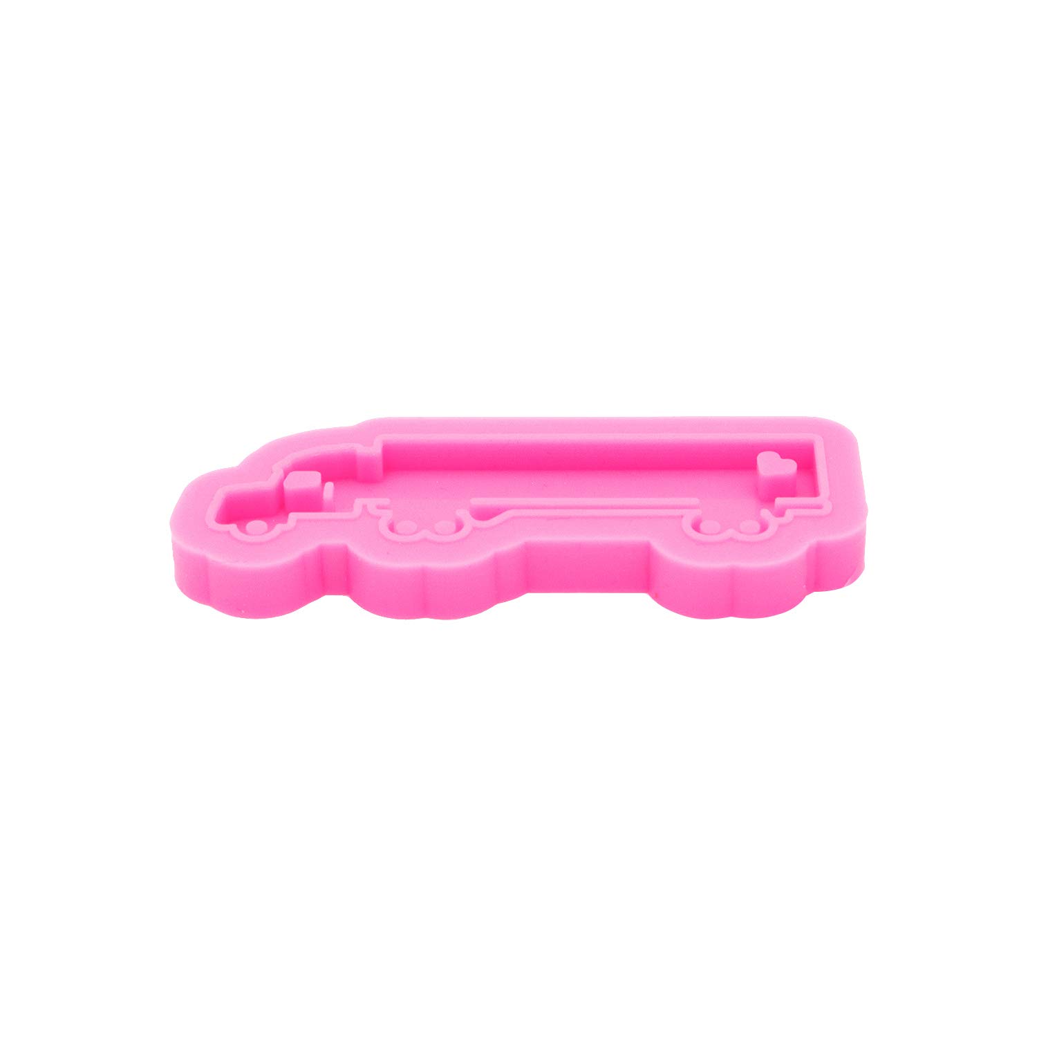 Shiny Glossy Truck & Van Keychain Silicone Molds for Resin Casting - DIY Epoxy Resin Jewelry Making, Polymer Clay Crafts - Cartoon Car Key Ring Pendant Molds with Hole - Perfect for Handmade Gifts, Car Accessories & Unique DIY Projects