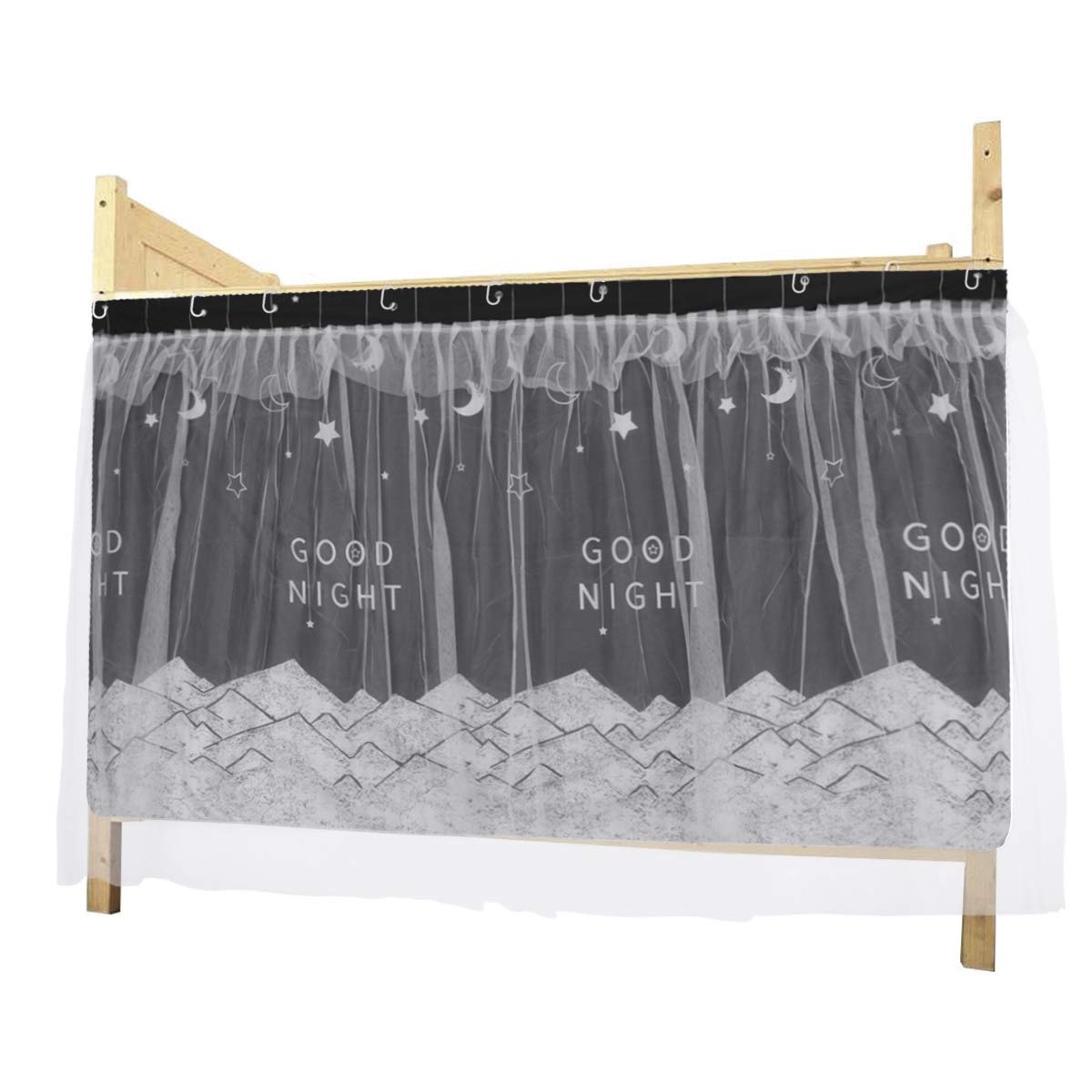 GREUS Single Bed Canopy Tent - Blackout Privacy Curtain for Dormitory & Home Decor, Breathable Dust-Proof Bedding Net (Ideal for College Dorms, Bedrooms & Nap Time)