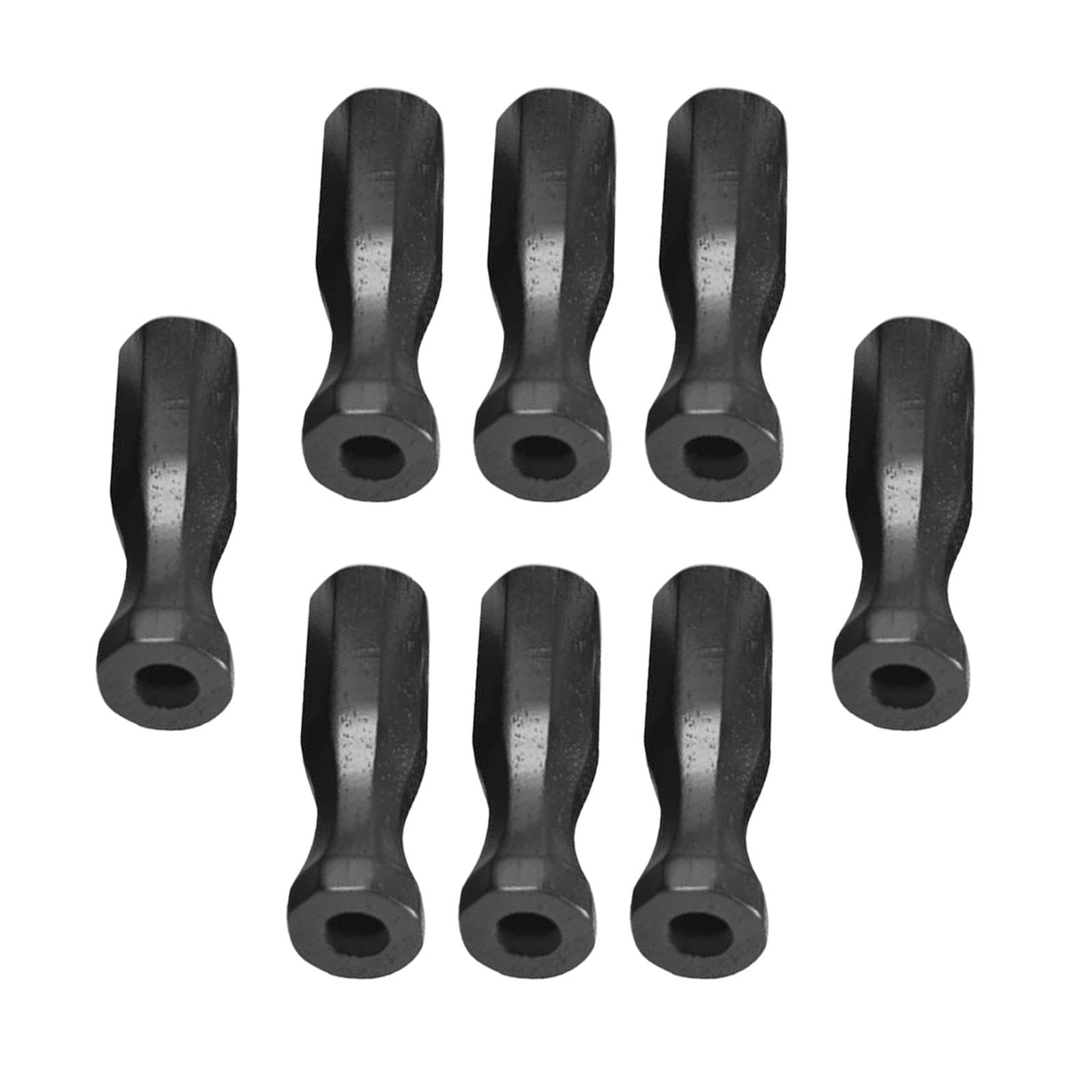 8X Premium Wooden Foosball Table Handles - Replacement Soccer Table Grip Accessories for Kids & Adults - Perfect for Indoor Game Rooms, Bars, and Family Entertainment (Black)