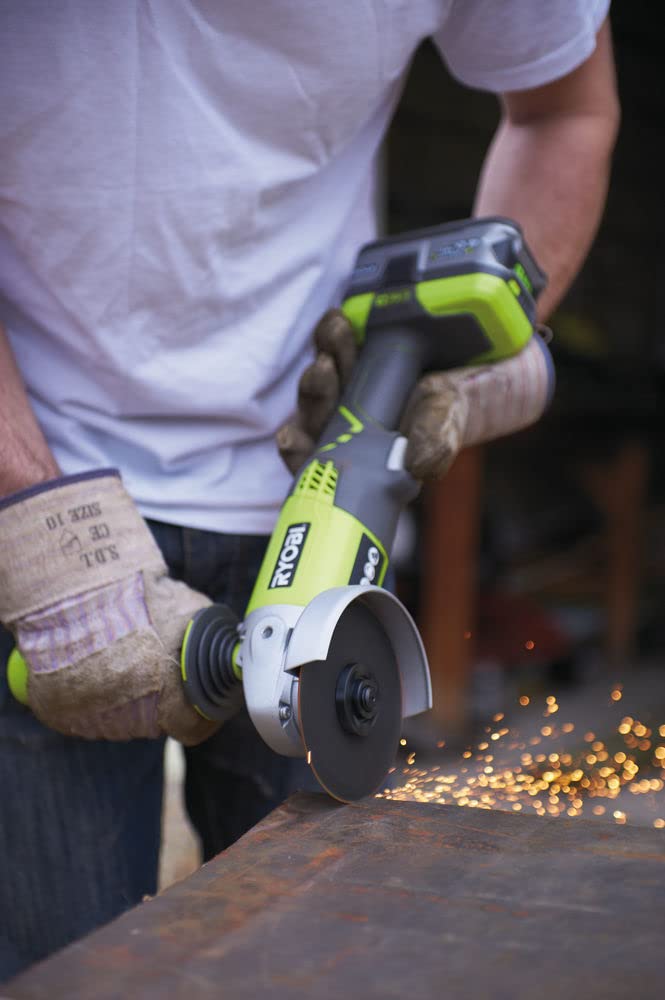 Ryobi RAK6AGD115 6-Piece 115mm/4.5-Inch Angle Grinder Accessory Kit - Cutting Discs, Grinding Wheels & More for Metal, Wood & Concrete Projects | DIY & Professional Use