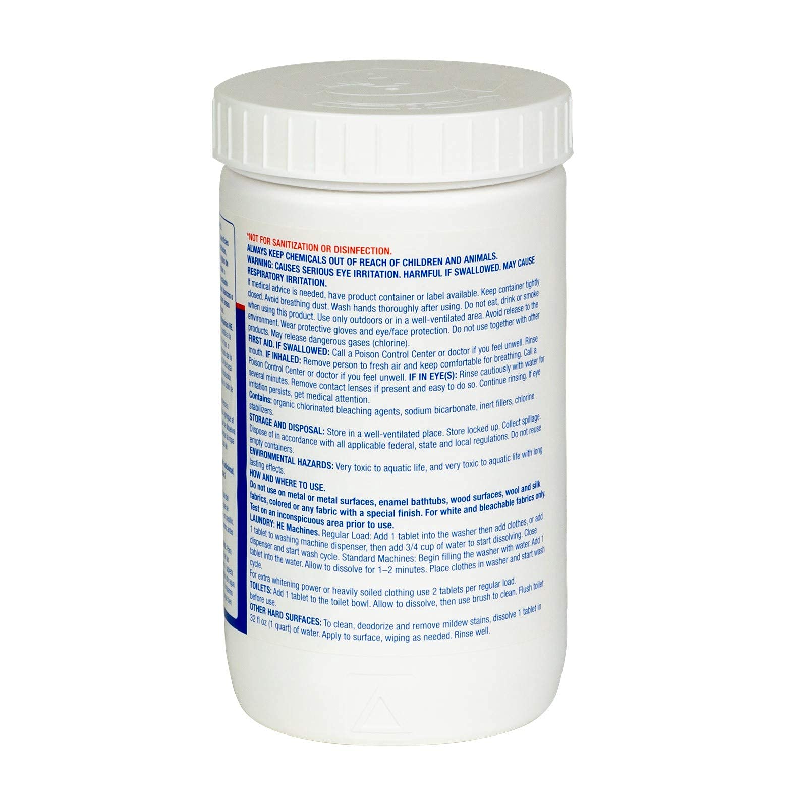 Evolve Concentrated Bleach Tablets - 240 Count Bulk Pack | Original Scent | Powerful Cleaning & Disinfecting for Laundry, Surfaces & More