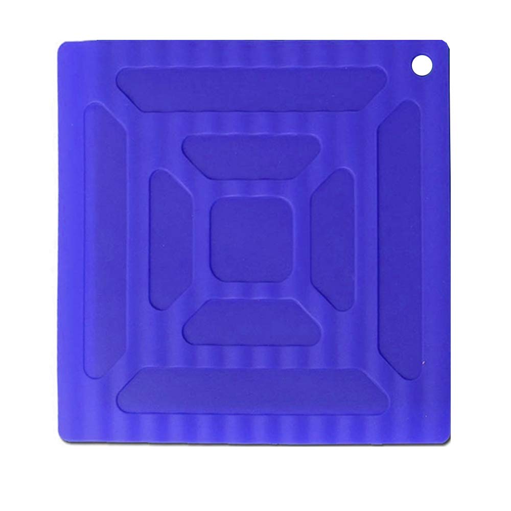 3-Piece Silicone Trivet Set - Heat Resistant Non-Slip Hot Pads & Pot Holders with Spoon Rest - Perfect for Kitchen Countertops, Dining Tables, and Outdoor BBQ Use