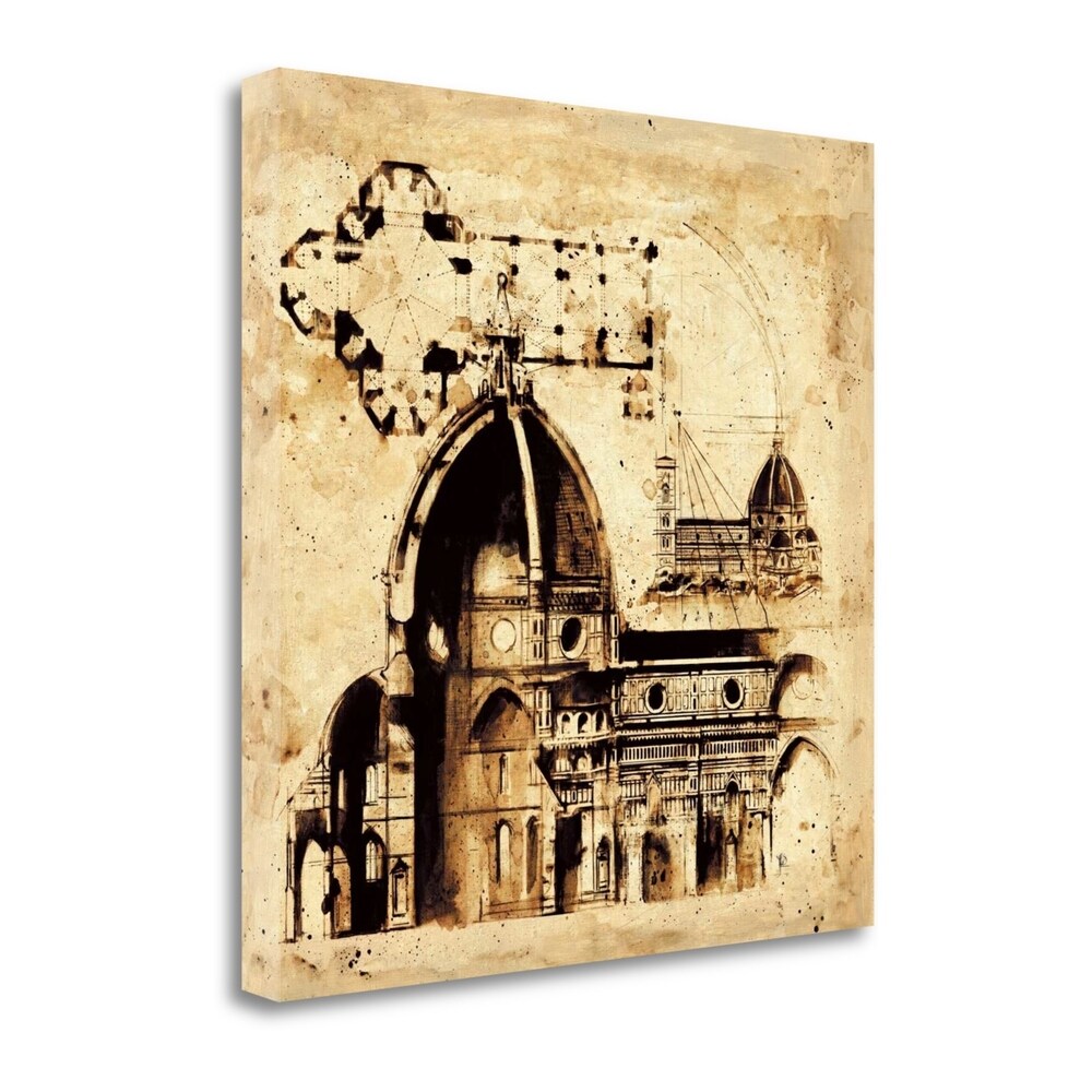 Architectorum No. 1 by Paul Panossian - Premium Giclee Print on Gallery Wrapped Canvas - Modern Wall Art for Living Room, Office & Home Decor