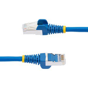 1.5m CAT6a Ethernet Cable Blue - 10GbE 500MHz 100W PoE++ LSZH Snagless RJ45 Network Patch Cord with Strain Relief for Home Office, Gaming & Server Room Use