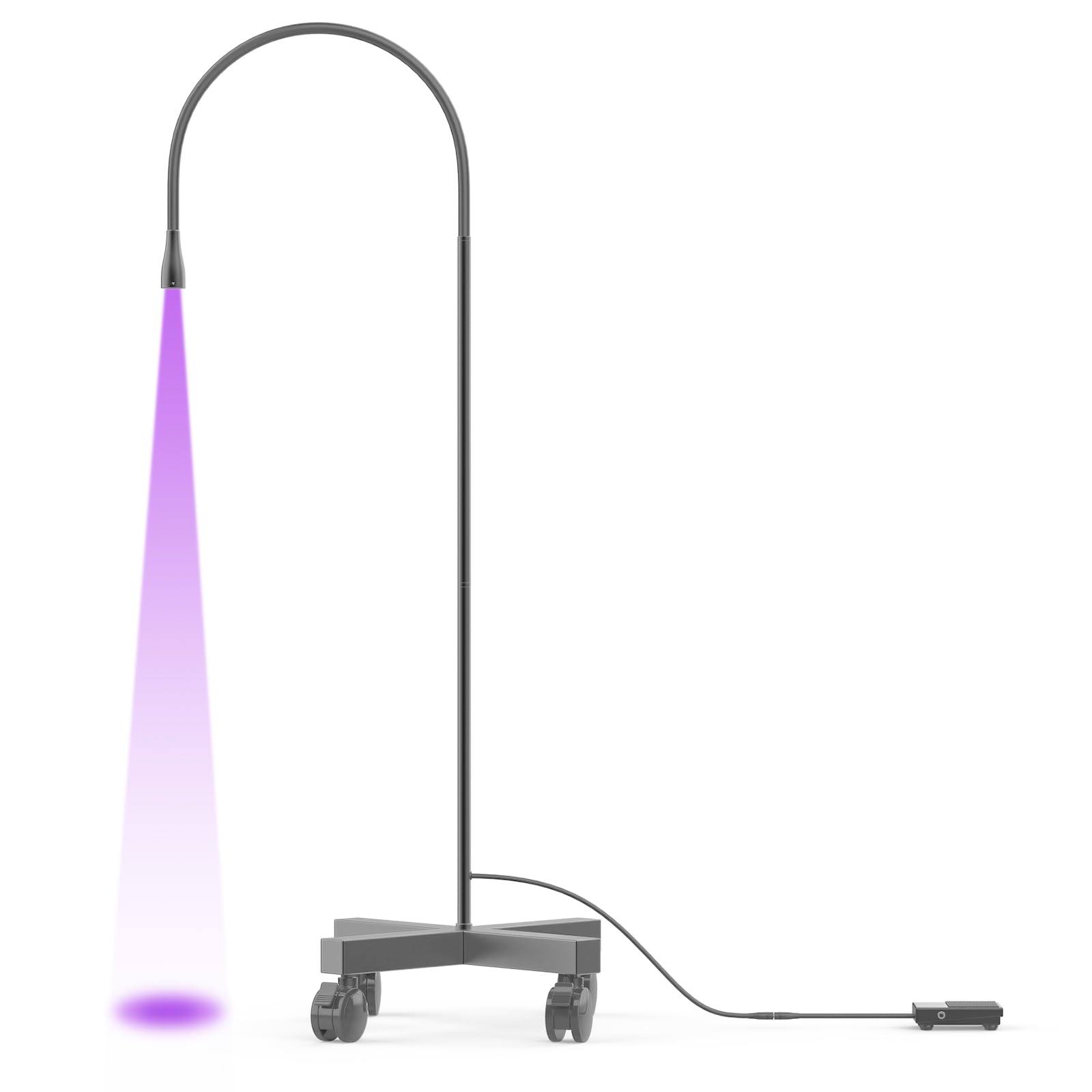 Professional LED Lash Extension Light for Eyelash & Nail Artists - Portable Black Lamp with Adjustable Brightness - Perfect for Salon, Home & Mobile Beauty Services
