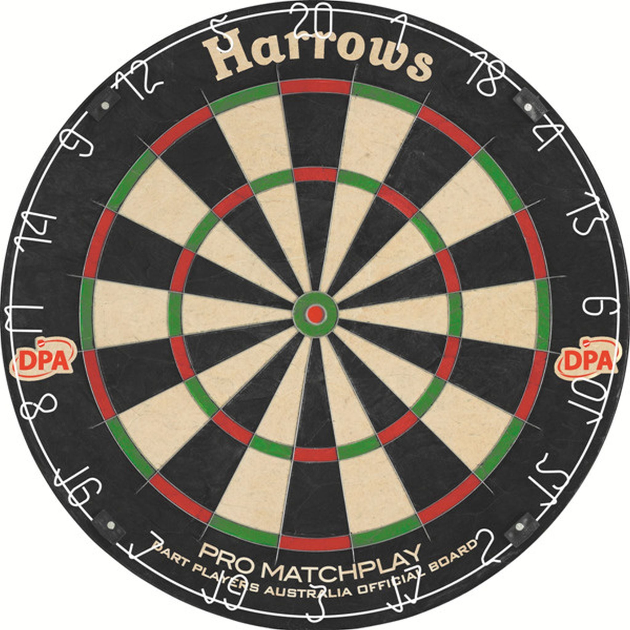 Harrows PRO Matchplay Bristle Dartboard - Professional Tournament Grade Dartboard for Home, Bar & Pub Use - Perfect for Competitive Play & Casual Games