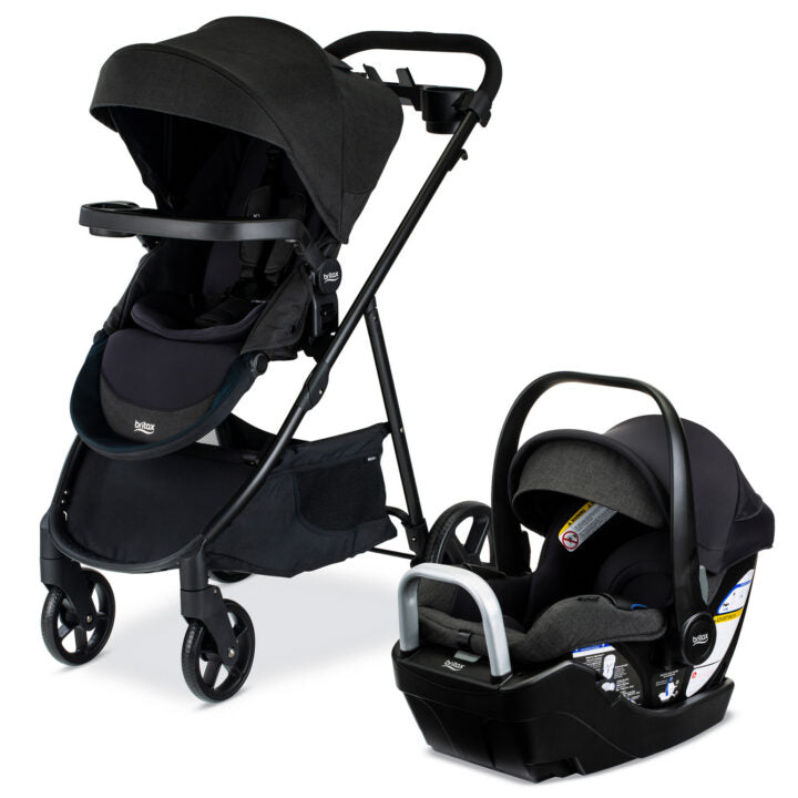 Britax Willow Brook S+ Travel System - Lightweight Stroller & Infant Car Seat Combo for Safe & Convenient Travel | Perfect for Newborns, Toddlers, & On-the-Go Parents