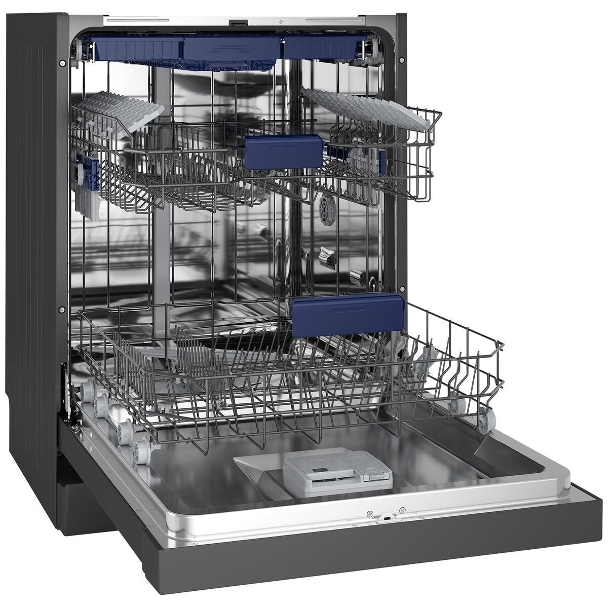 Westinghouse 60cm Built-in Dishwasher with Auto Door - Dark Stainless Steel (WSF6606KXB) - Perfect for Modern Kitchens & Small Spaces