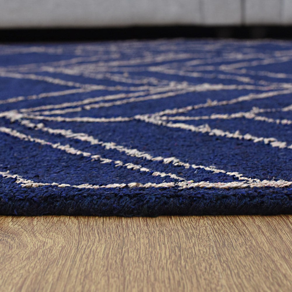 Handmade Prism Hand Knotted Rug - Premium Bohemian Style Area Rug for Living Room, Bedroom & Dining Room Decor