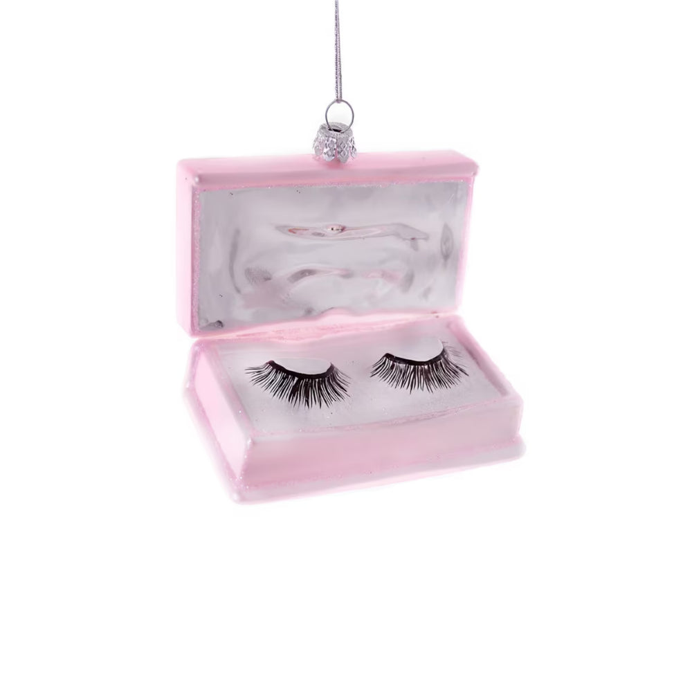 Cody Foster & Co Fake Eyelashes Christmas Ornament - Festive Holiday Decor for Tree, Home, and Party