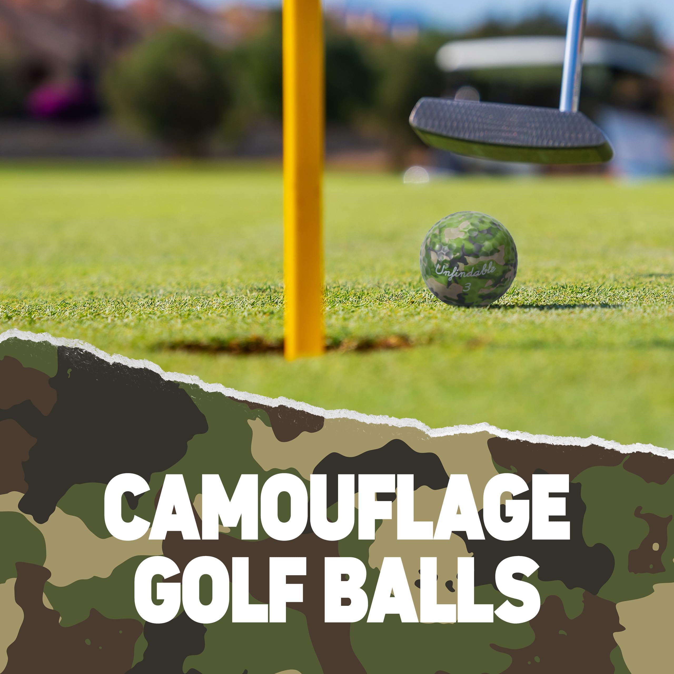 Shanker Camo Golf Balls 3 Pack - Funny Camouflage Golf Balls with Humorous Sayings - Best Prank Gift for Golfers - Novelty Golf Challenge Balls - Perfect for Pranks, Gag Gifts & Golf Tournaments