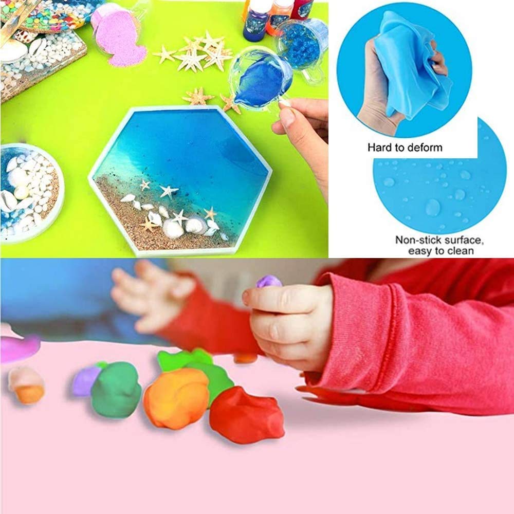 1KG UV Resin Kit - Crystal Clear Hard UV Resin for DIY Crafts | No Yellowing, No Shrinkage, Fast Curing | Includes Mixing Cups, Sticks, Mat, Finger Cots & Pipettes | Perfect for Jewelry Making, Casting, Coating & Resin Art Projects