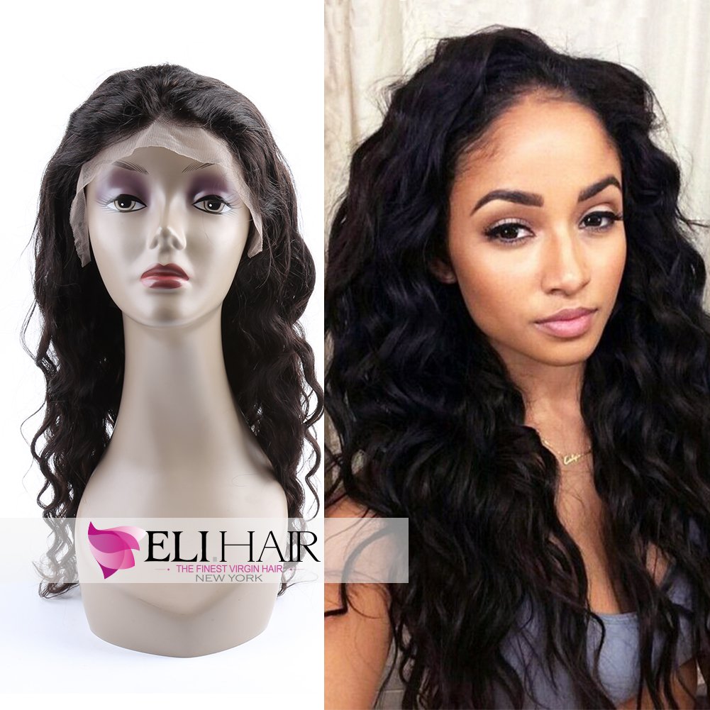 Natural Color Loose Deep Wave Virgin Human Hair Wigs 130% Density Full Lace Wig Brazilian Hair for Women - 10 Inch (Perfect for Daily Wear, Parties & Special Occasions)