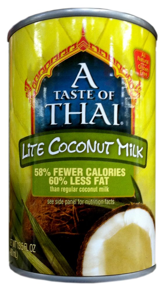 Gluten-Free LITE Coconut Milk 13.5oz (3 Pack) - A Taste of Thai - Dairy-Free, Vegan & Low-Calorie Coconut Milk for Cooking, Baking & Smoothies