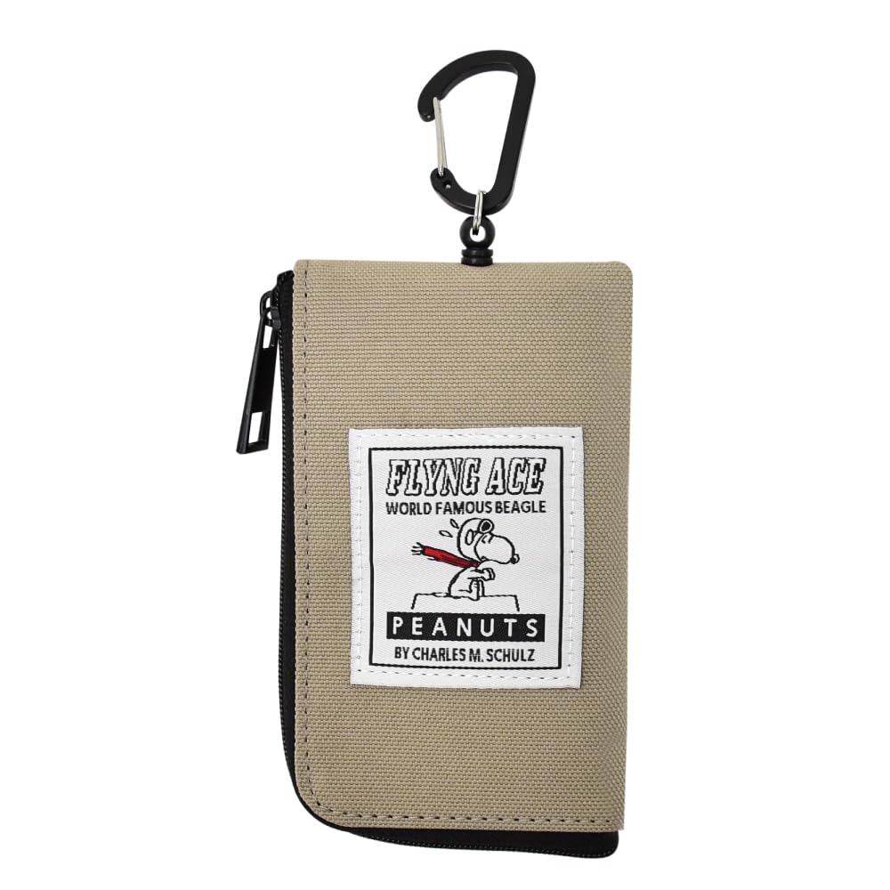 Snoopy 0275 Key Holder - Compact Keychain Case for Keys, Cards & Passes with Smart Reel Hook | Perfect for Commuters, Travel & Everyday Use