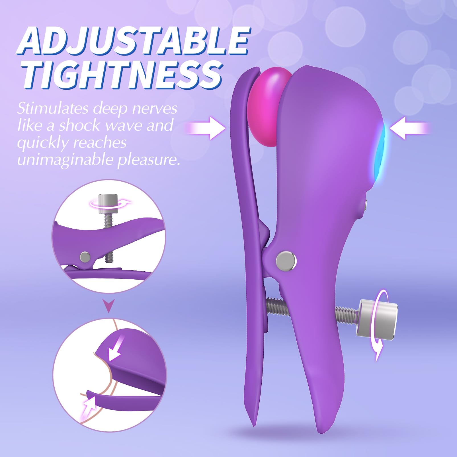 UTIMI 3-in-1 Wireless Electric Clitoral & Nipple Stimulator - 10 Vibration Modes, Remote Control Adult Toy for Women & Couples - Perfect for Solo Play, Foreplay & Intimate Bonding