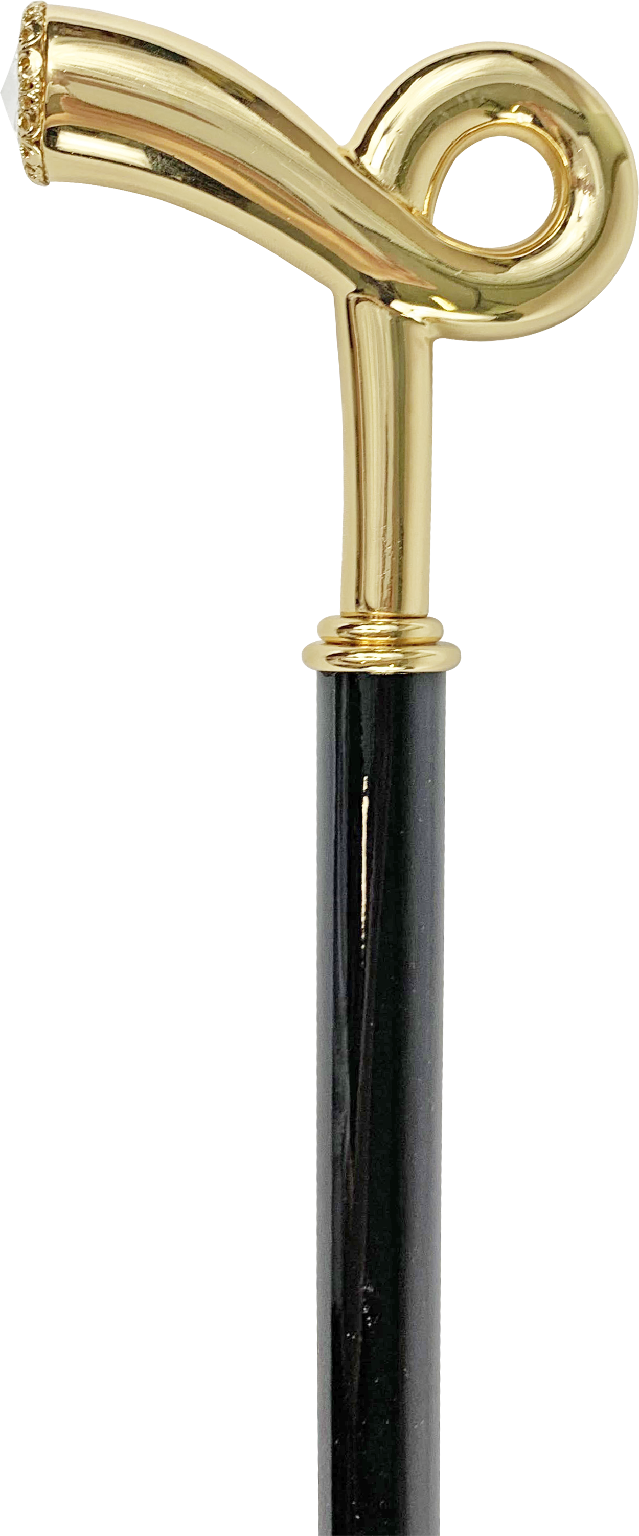 Premium 24K Gold Plated Brass Handle Walking Cane for Men - Durable & Stylish Support for Hiking, Travel, and Daily Use
