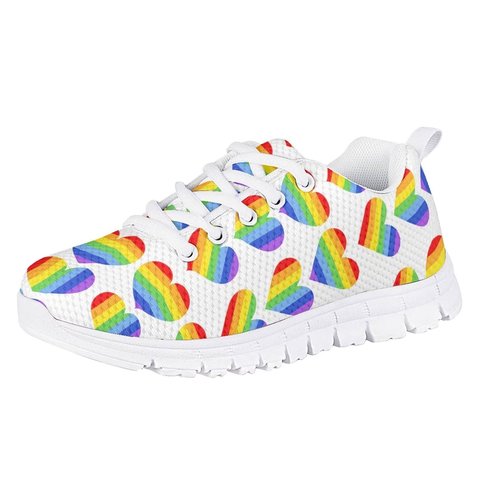 WELLFLYHOM Girls Running Shoes - Lightweight Athletic Tennis Sneakers for Kids | Non-Slip Gym & Outdoor Walking Shoes | Breathable Mesh Sport Shoes for School, Play & Daily Activities